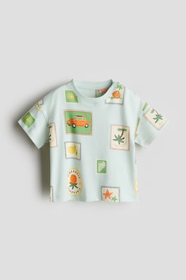 T-shirt i bomull med tryck