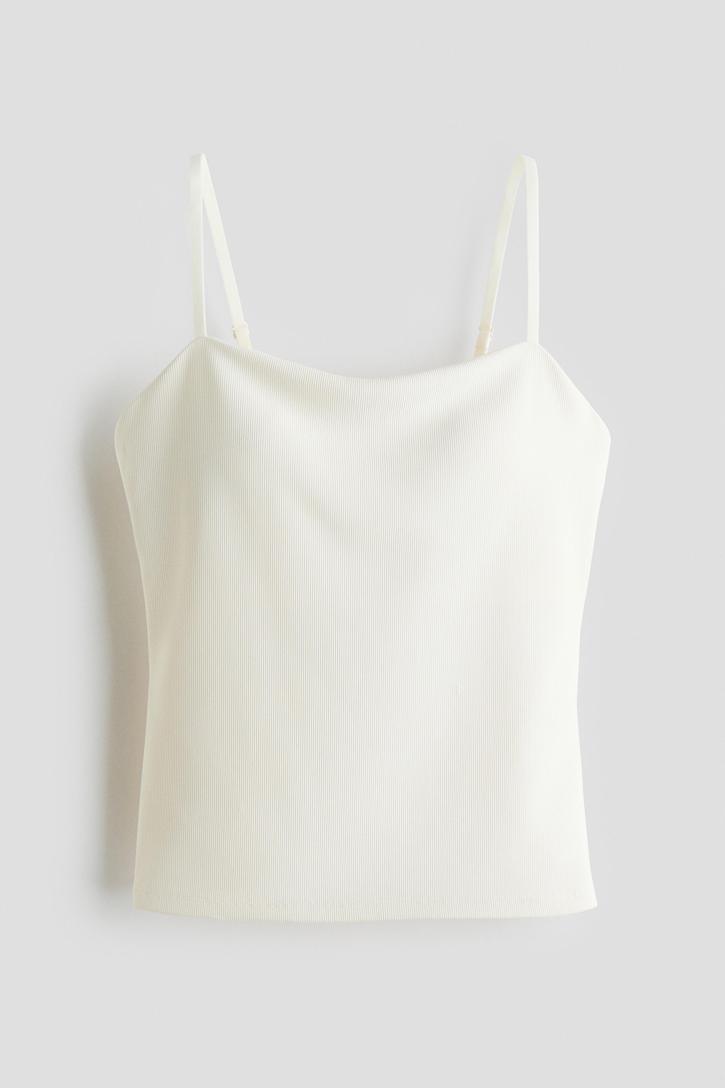 Cooling Four-way stretch Slim Fit strappy top - Cream/Black/Medium brown