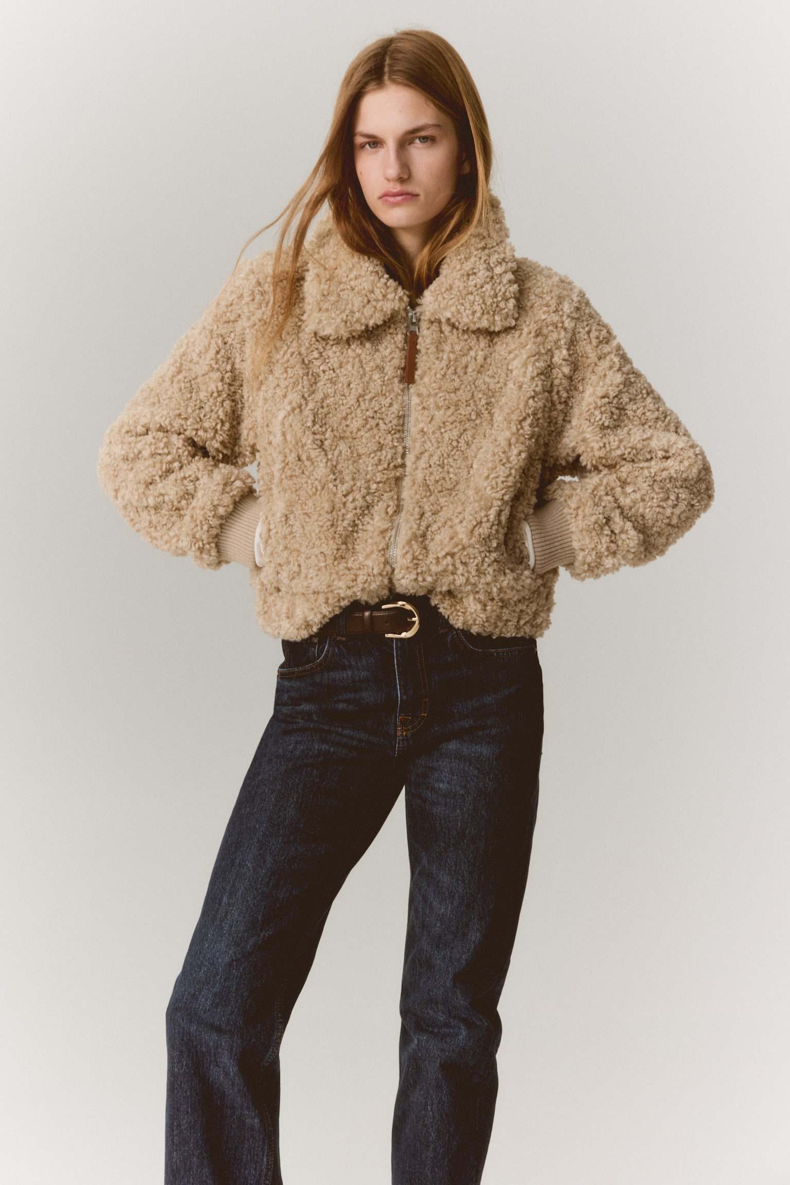 Teddy jacket - Beige - 5