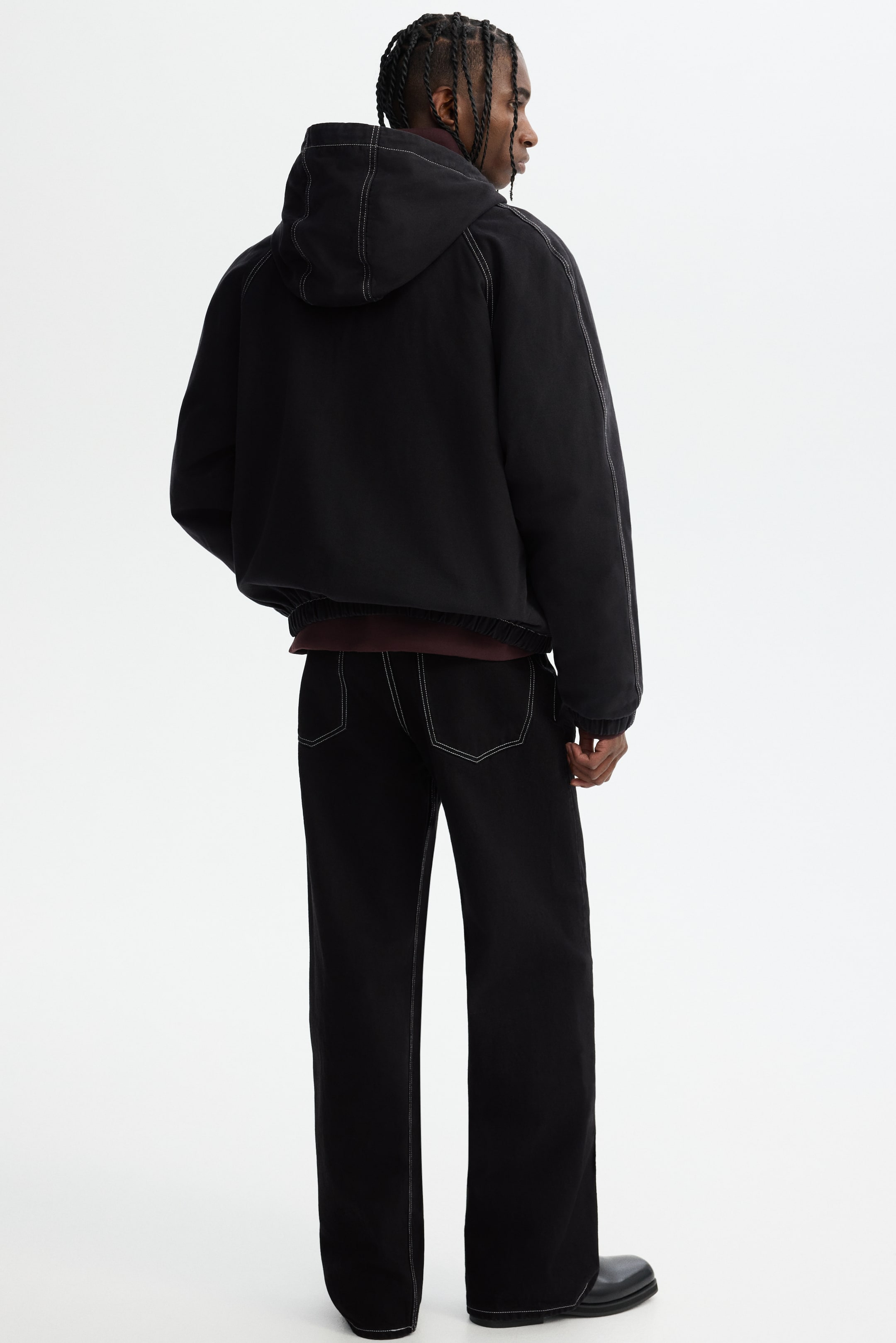 Ver imagen más grande: Padded canvas jacket - Black - HOMBRE | H&M ES 3