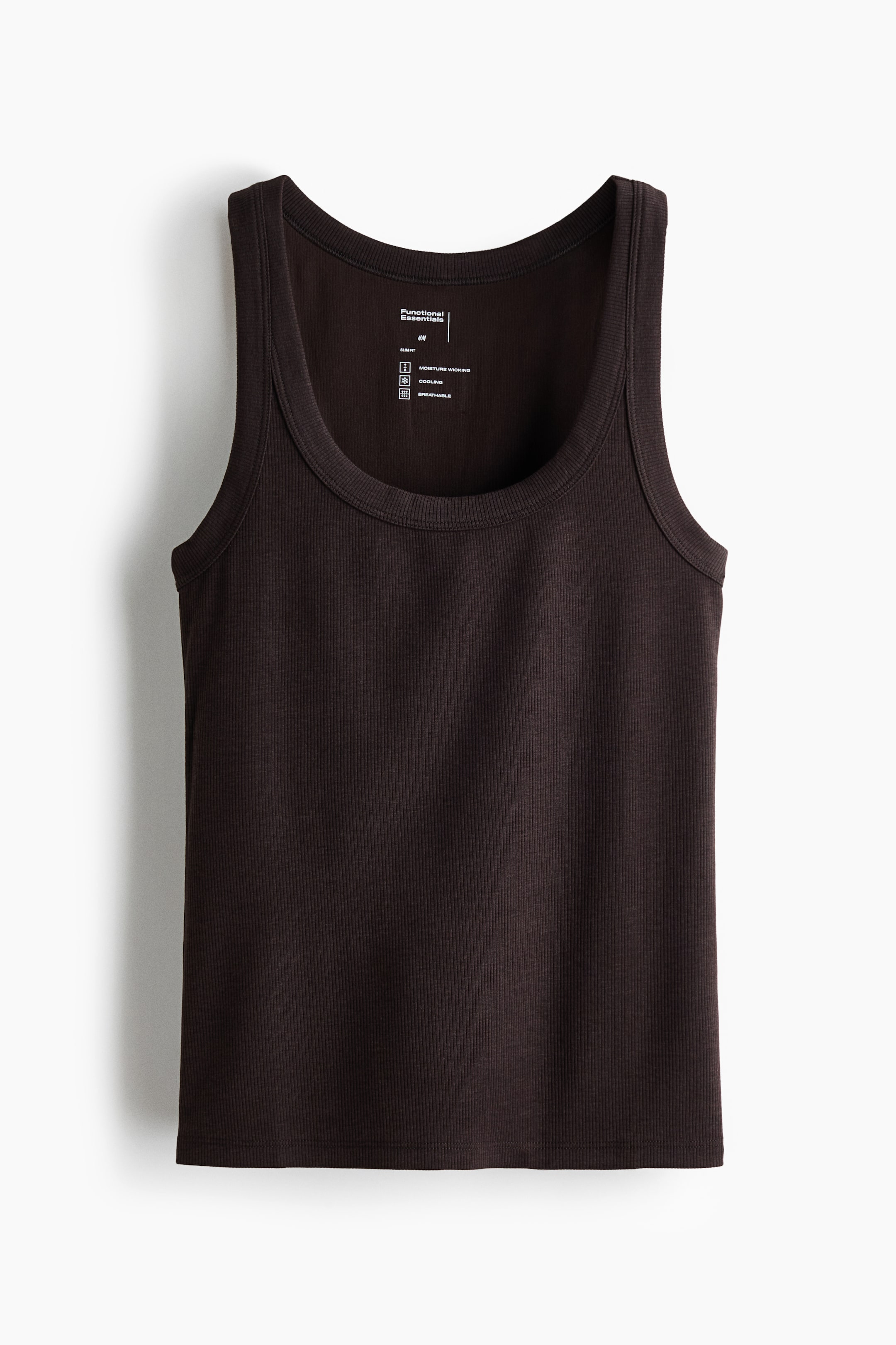 Cooling Slim-Fit Ribbed Tank Top