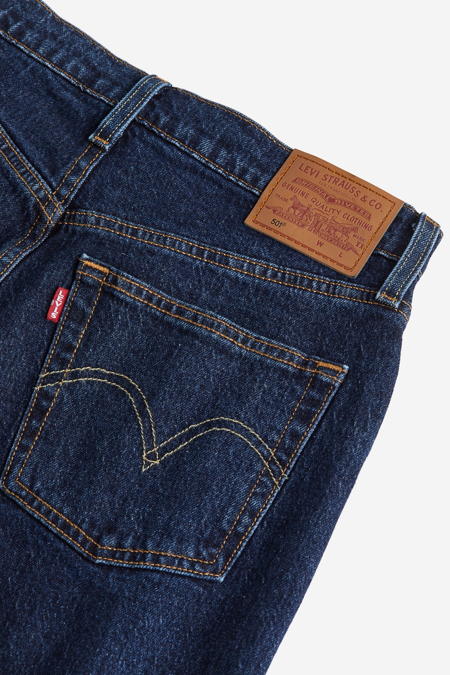 501® Levi's® Crop Jeans - Dark Indigo - Flat Finish - 2