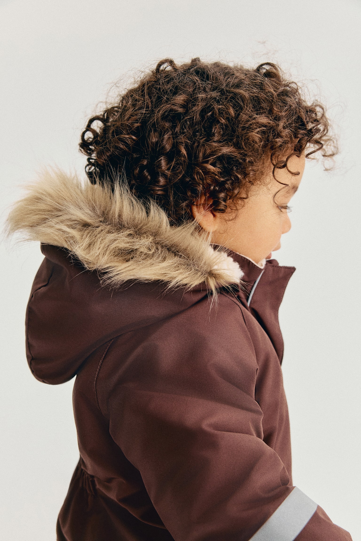 Детский комбинезон H&M Water-Repellent Snowsuit, цвет: Коричневый — фото 5