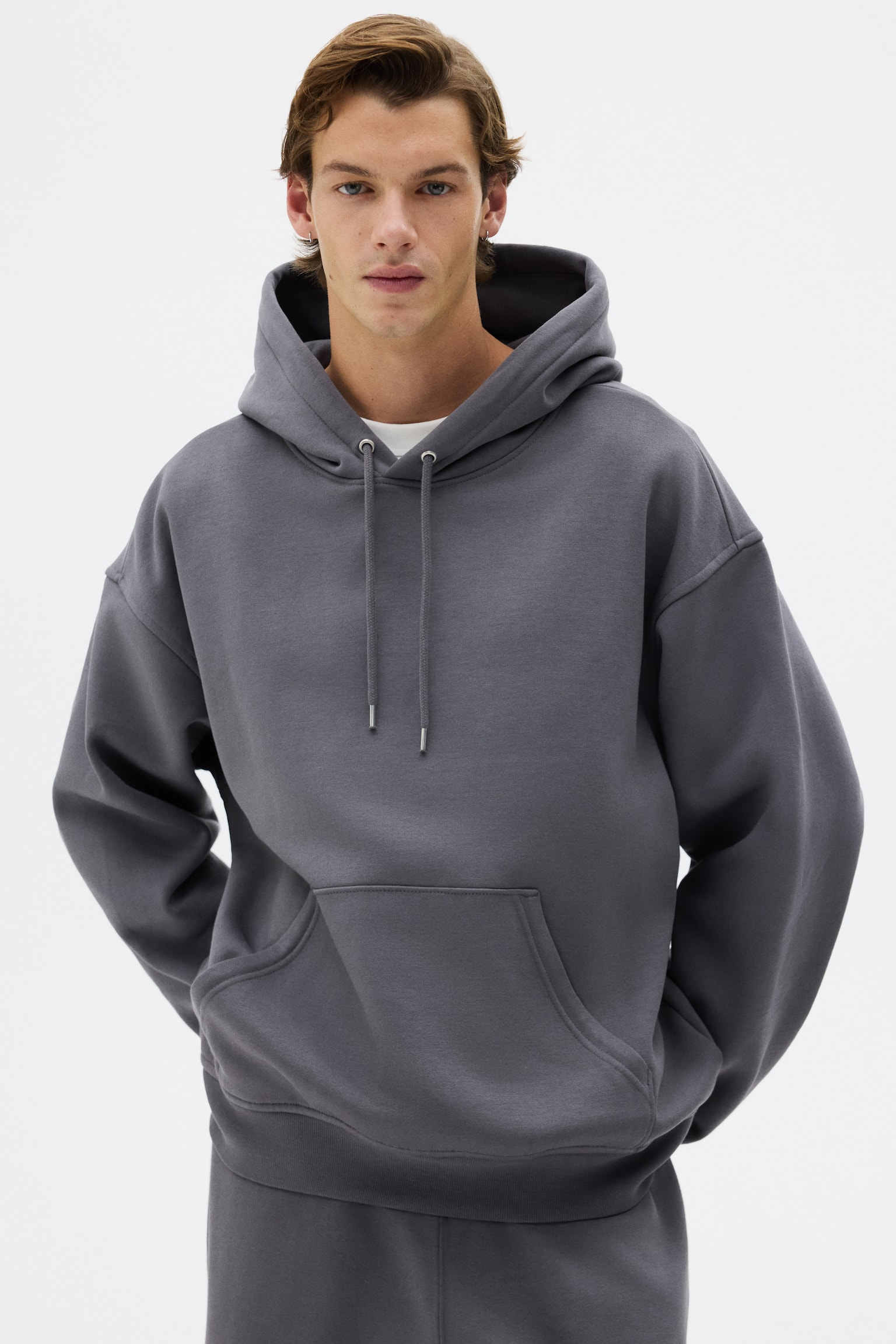 2-piece Loose Fit hoodie and joggers set - Dark grey/Dark blue/Grey marl - 7