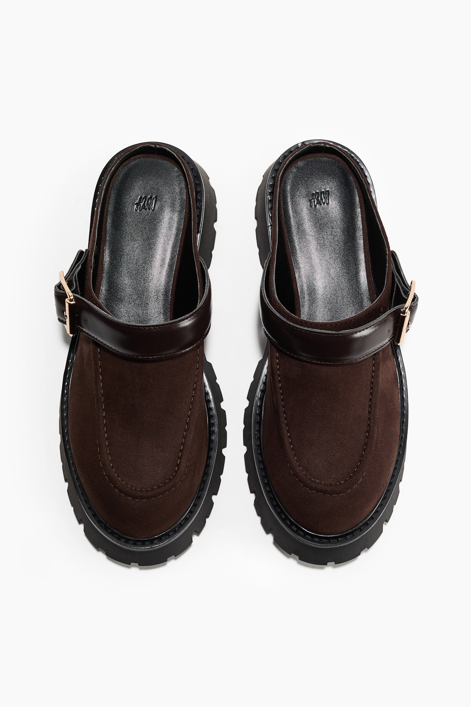 Chunky loafer mules - Dark brown - 5