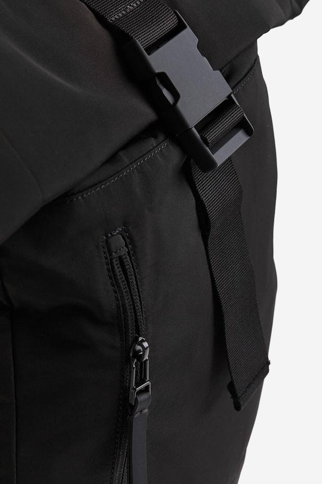 Water-repellent sports backpack - Black/Dark beige - 3