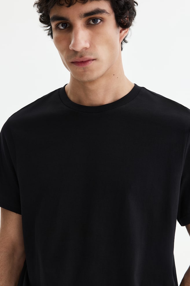 Regular Fit T-shirt - Black/White/Teal/Grey marl/Burgundy/Navy blue/Brown/Pink/Dark grey/Khaki green/Light blue/Yellow/Green/Dark teal/Beige/Light purple/Orange/Pink/Beige/Light beige - 3