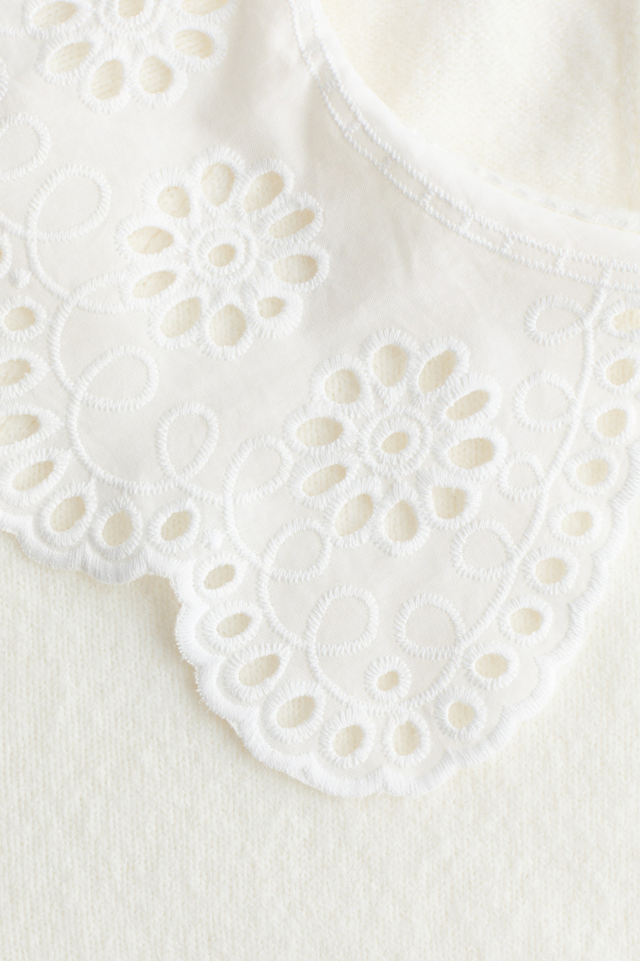 View larger image: Lace-collared jumper - White - Ladies | H&M IN 2