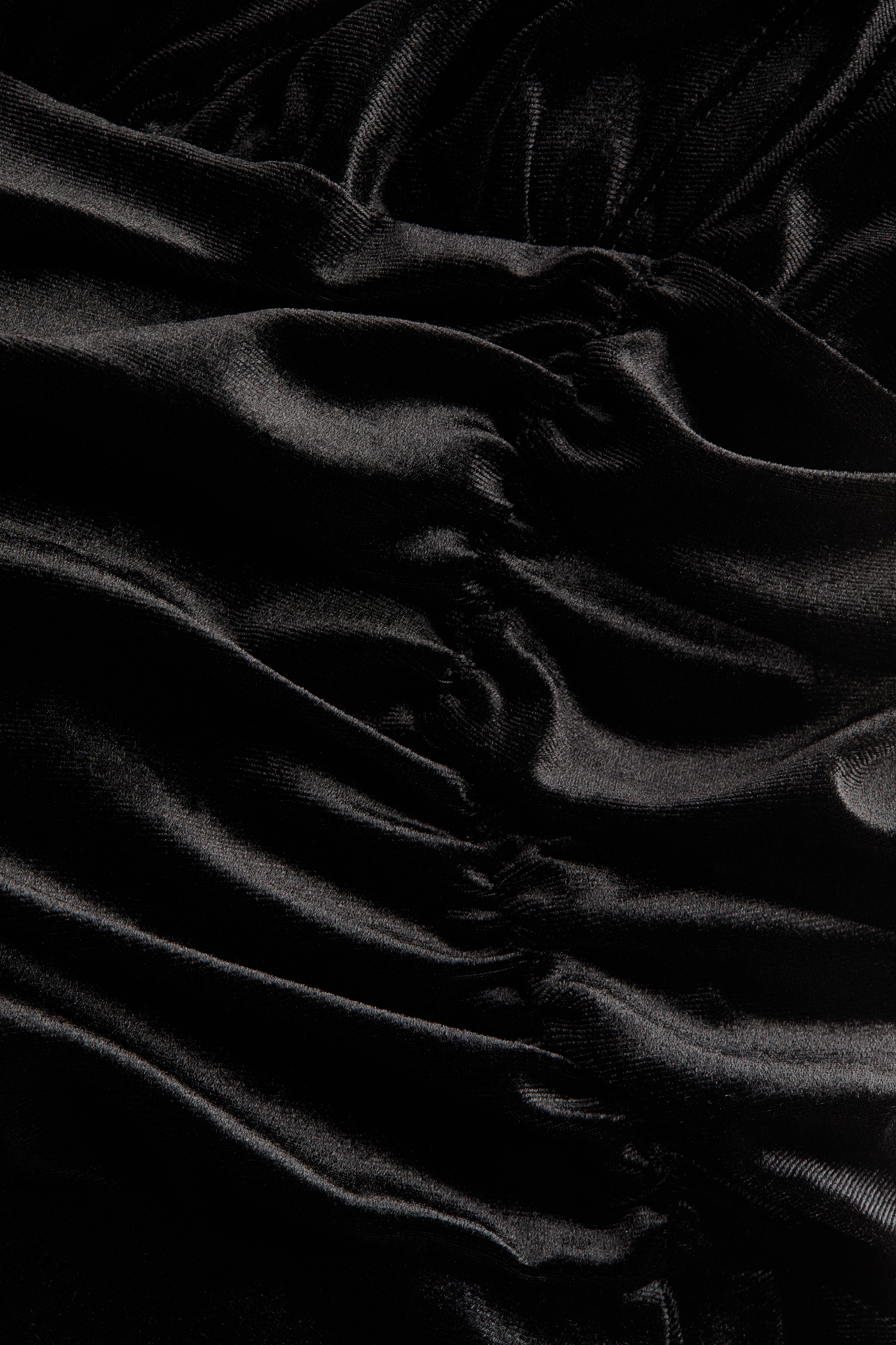 Gathered Velvet Dress thumbnail 7