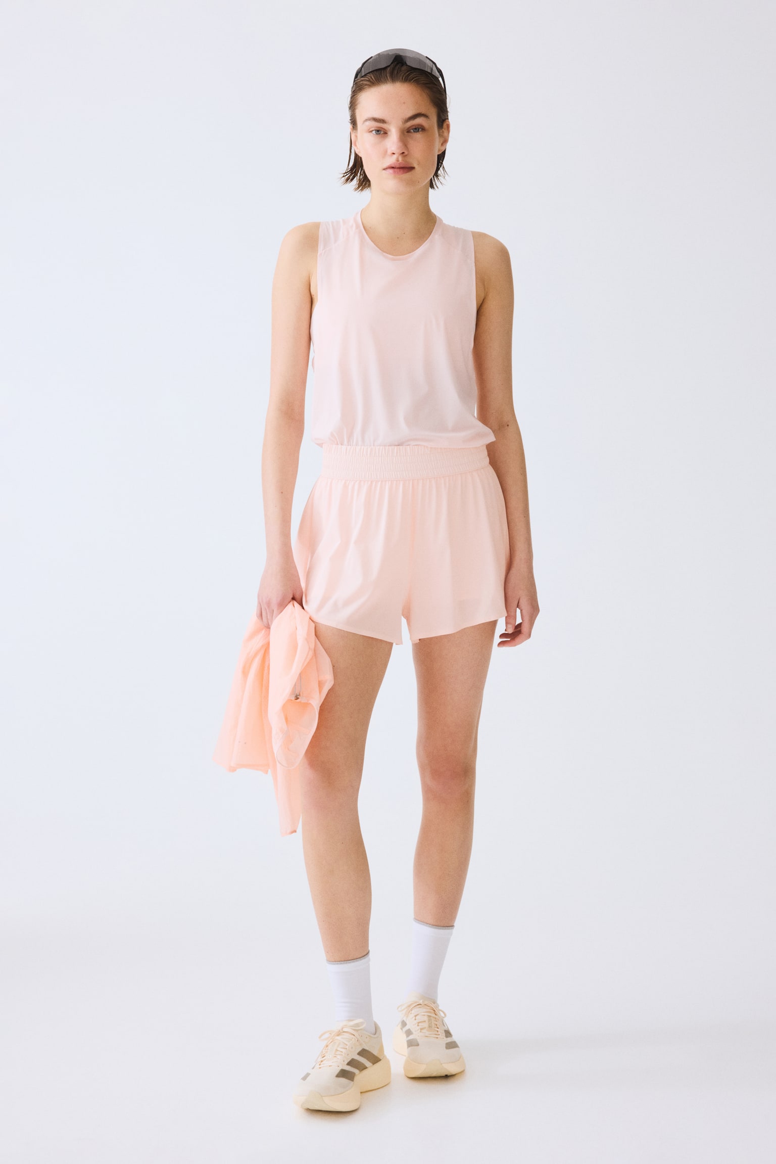 Short de sport double épaisseur - Blush/Noir/Gris argile foncé/Jaune beurre/Bleu amazonite/Lilas - 2