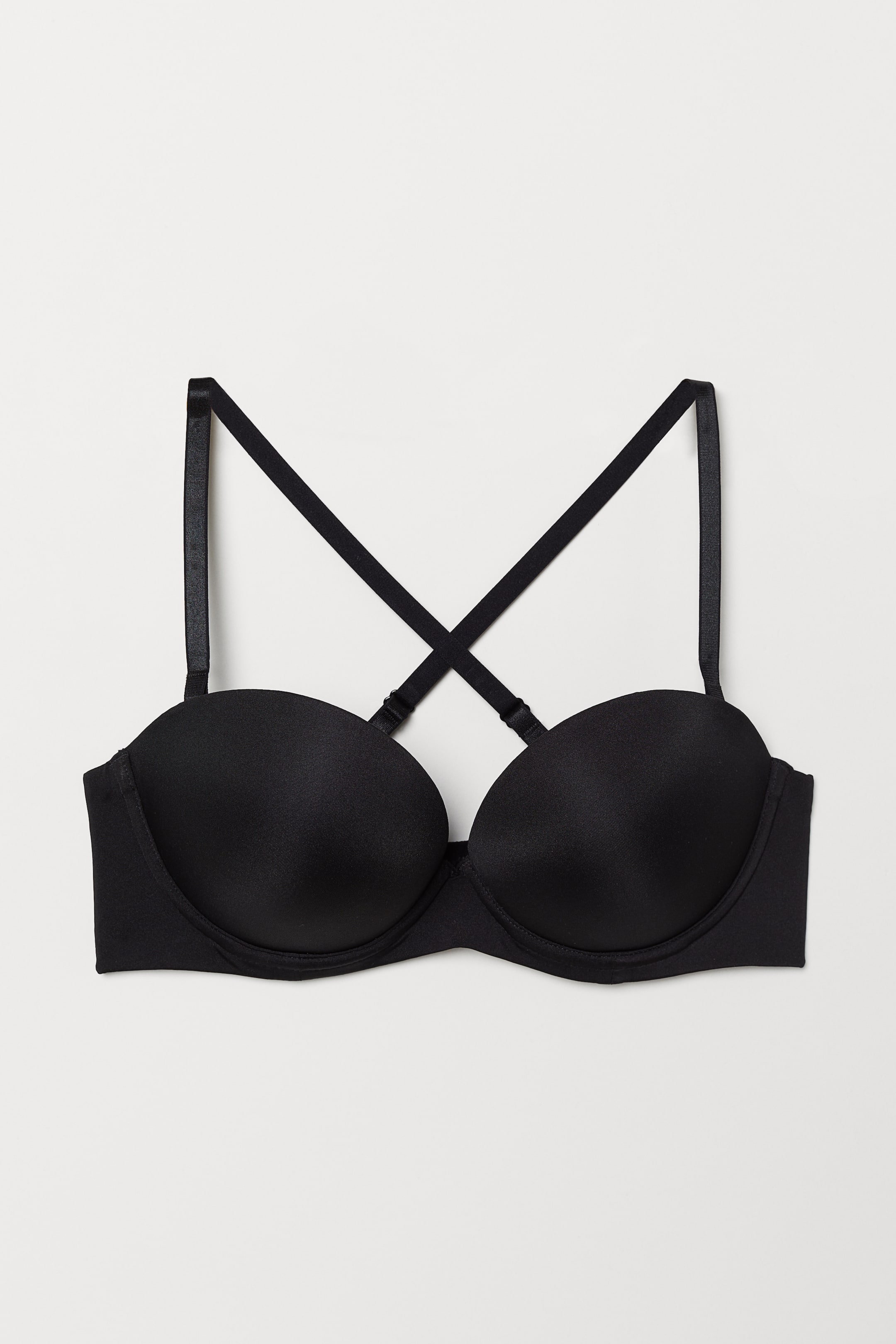 Grösseres Bild ansehen: Trägerloser Super-Push-up-BH - Schwarz - DAMEN | H&M CH 1