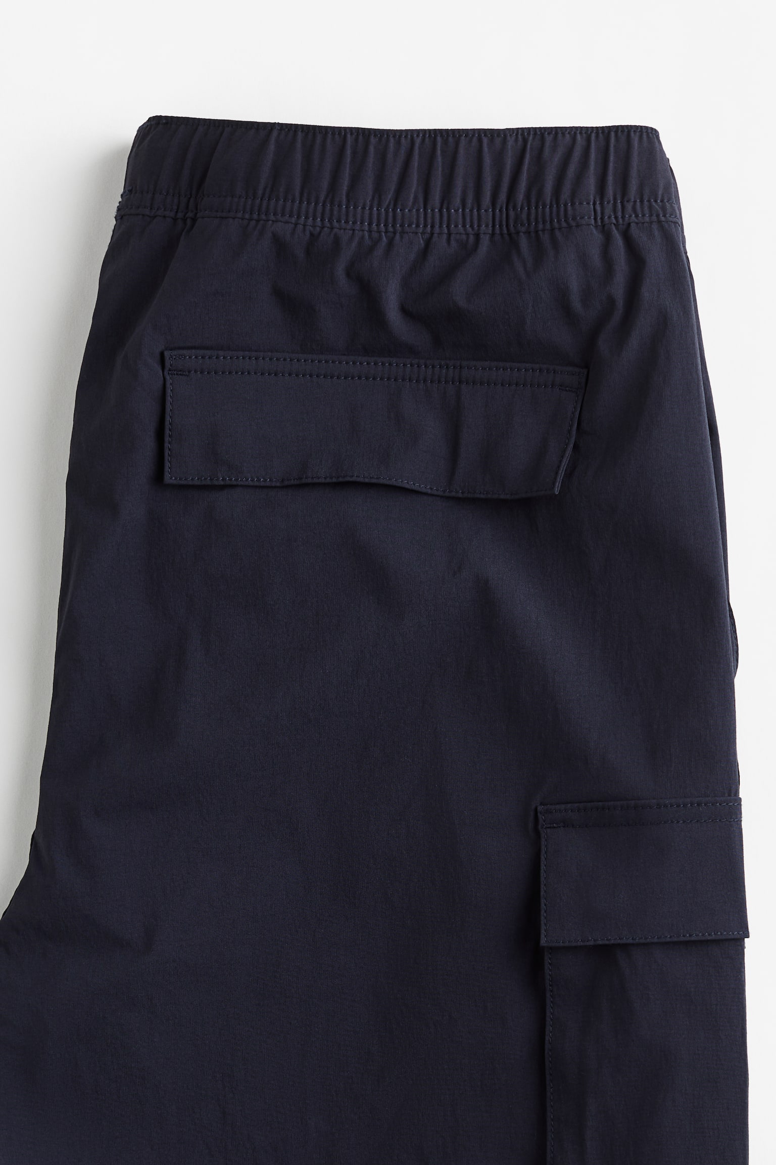 Regular Fit Nylon cargo shorts - Navy blue - 5