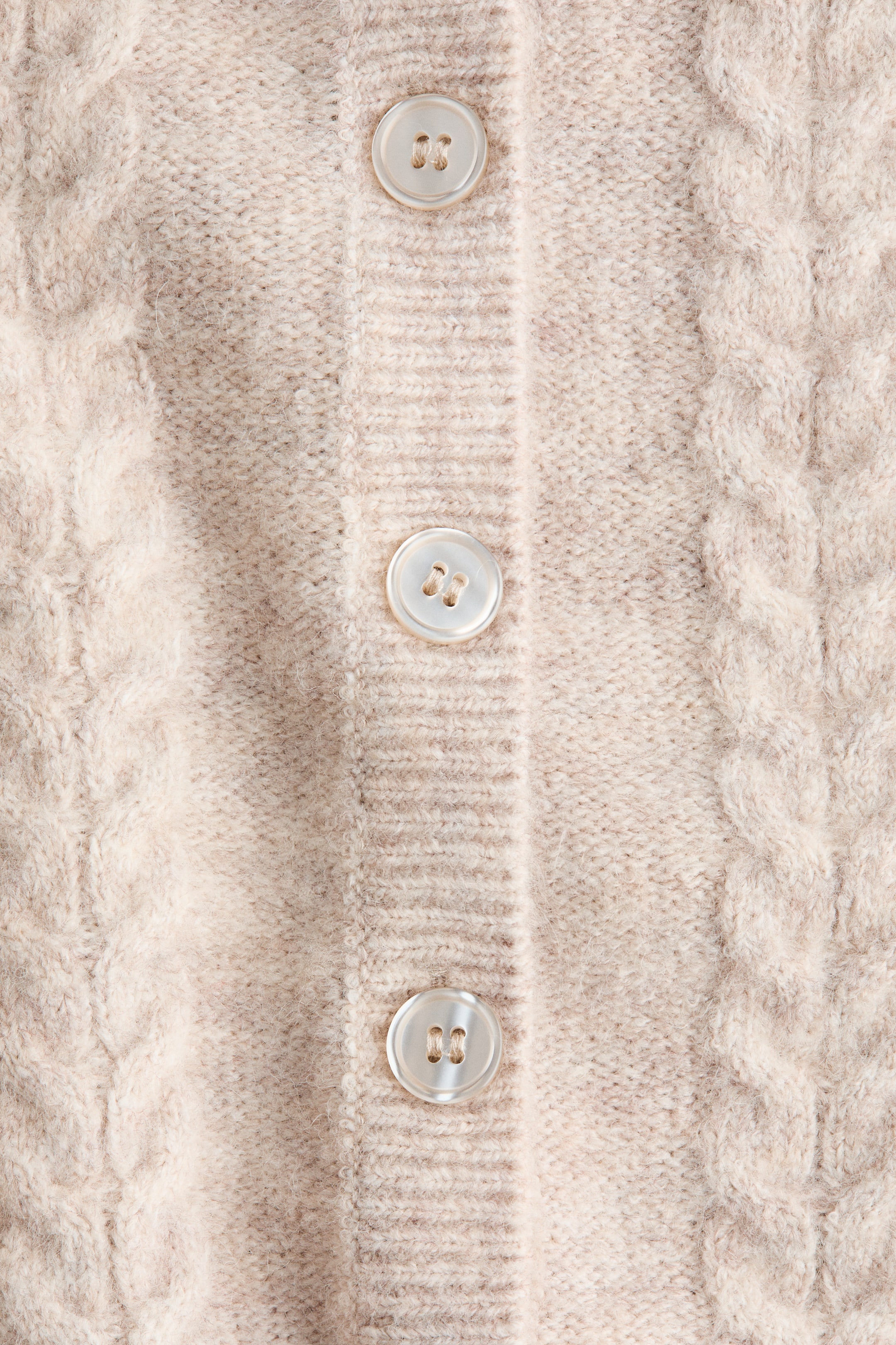 Agrandir l'image: Gilet en maille torsadée - Beige clair chiné - FEMME | H&M BE 5