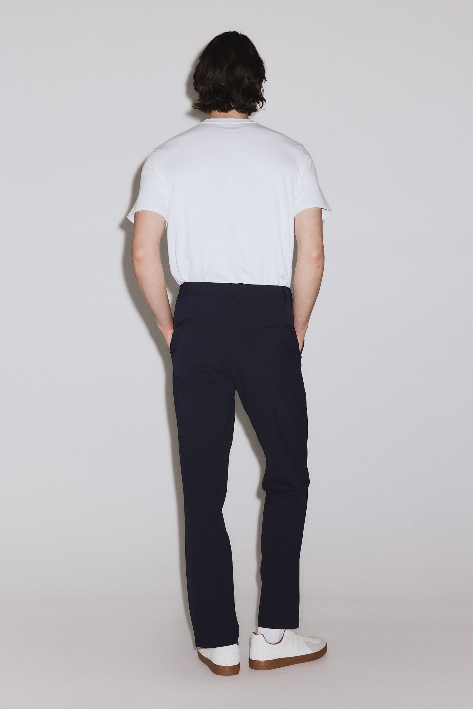 Spodnie chinos Four-way Stretch - Granatowy/Czarny/Ciemnoszary - 9