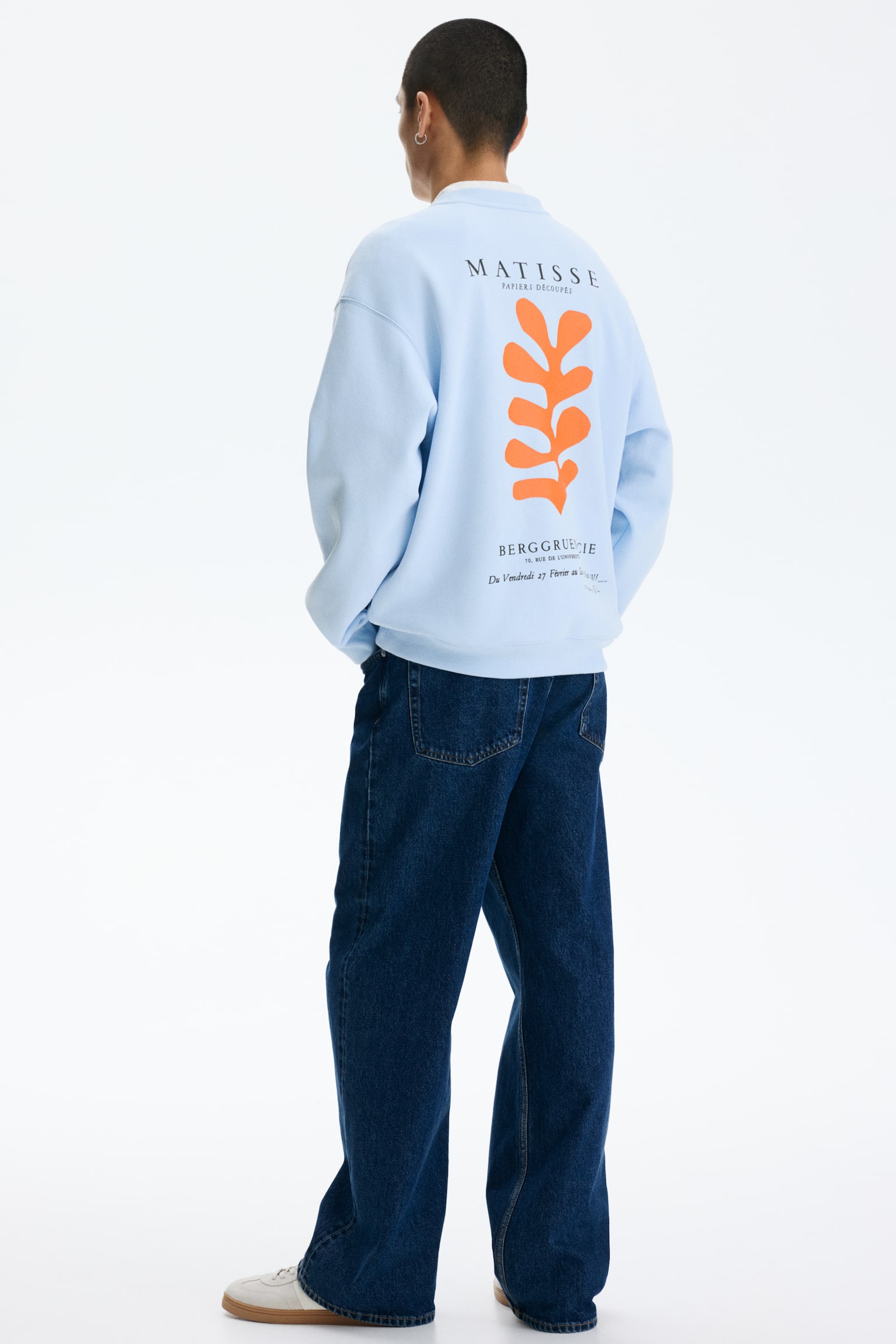 Loose Fit Sweatshirt - Light blue/Matisse/Dark brown/Ramones/Grey marl/Snoopy/White/Katsushika Hokusai - 3