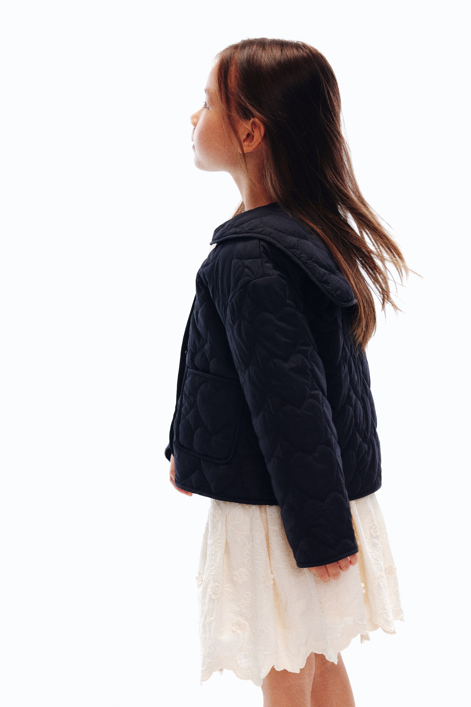 キルティングジャケット - ブラック/ライトブルー - 5