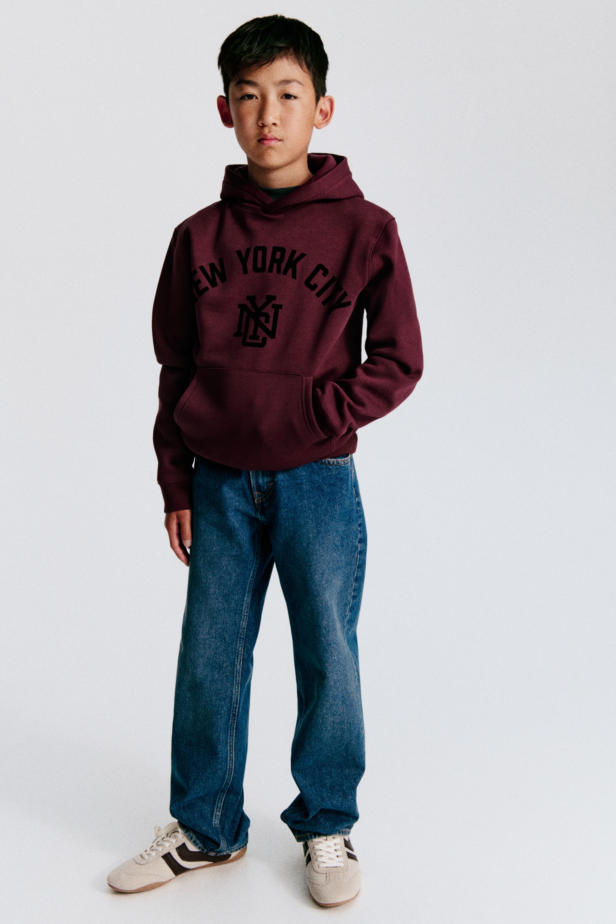 View larger image: Relaxed-Fit Straight Leg Jeans - Dark denim blue - Kids | H&M CA 1