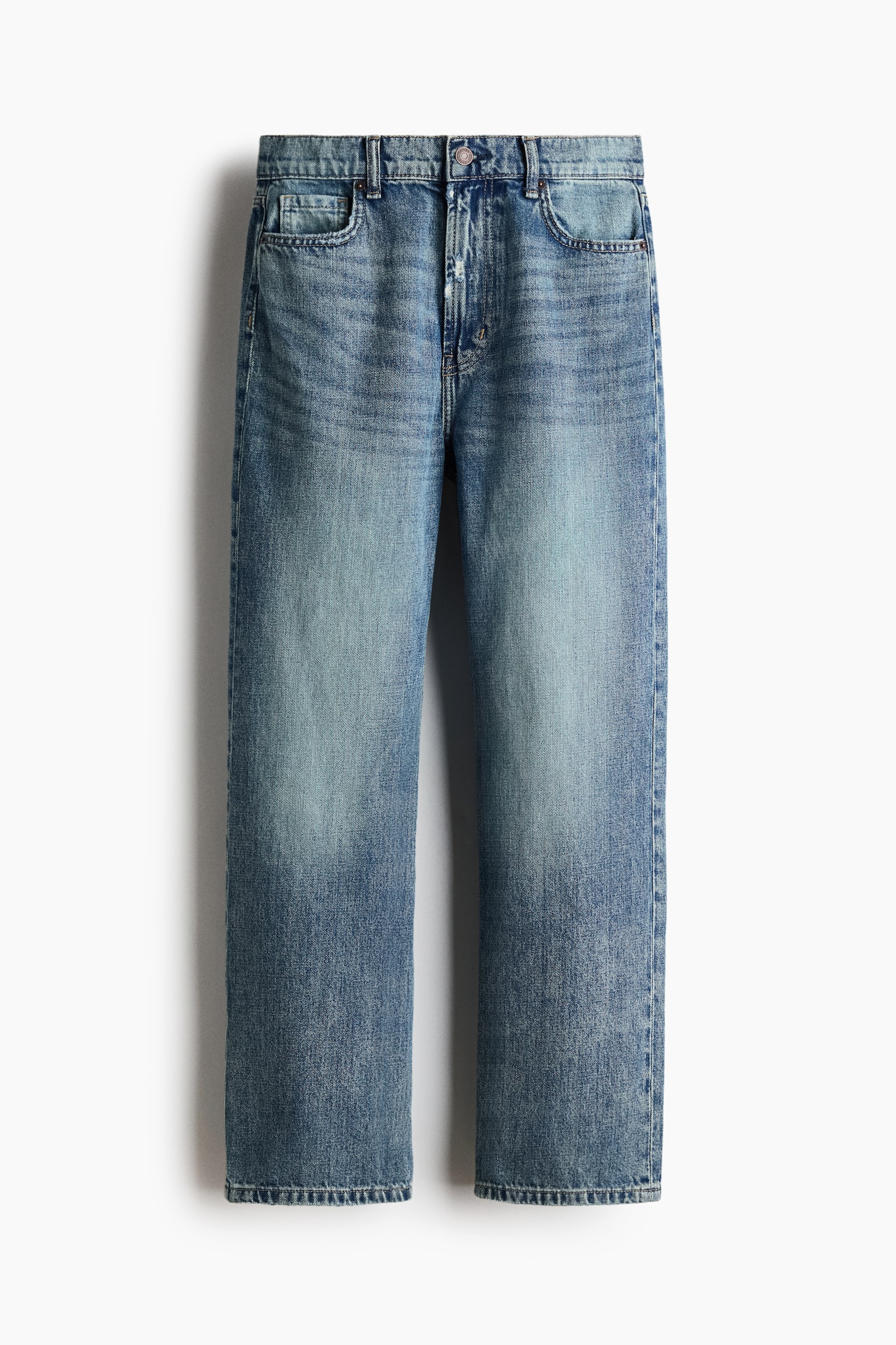 Jean pour femmes à la cheville taille classique - Bleu denim foncé/Dark brown/Leopard print/Grège clair/Bleu denim - 1