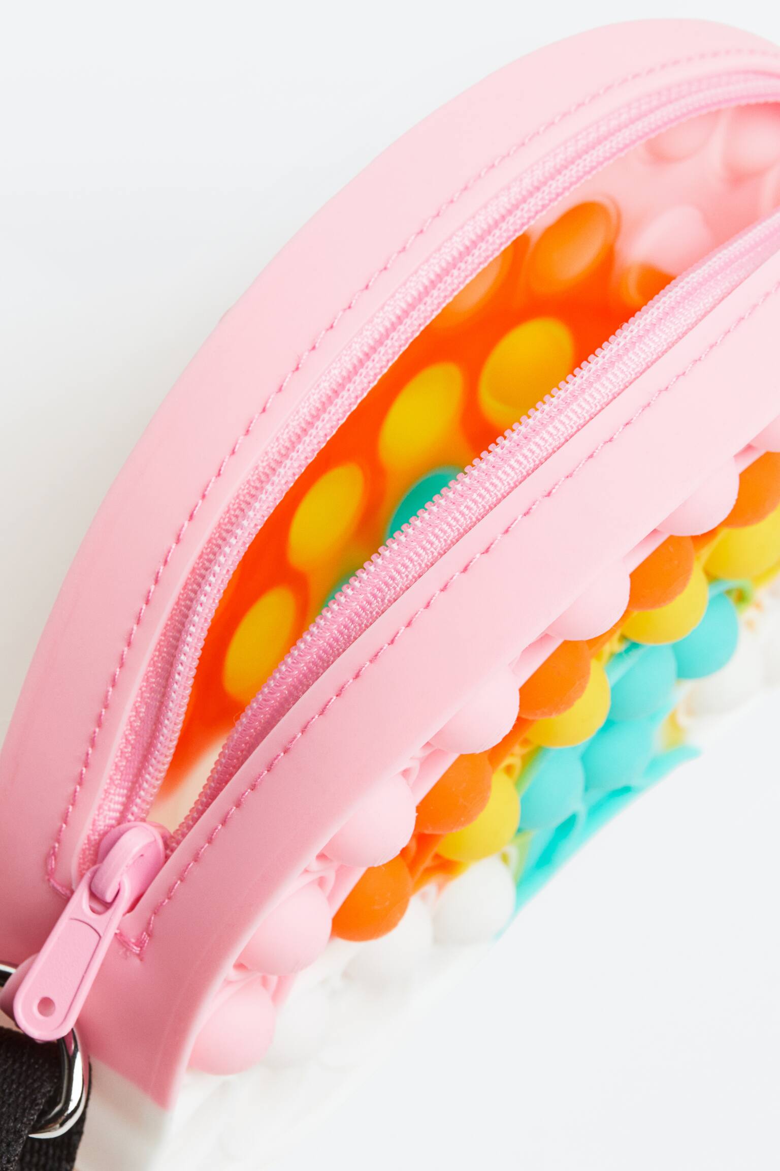 Push & Pop Bubble Shoulder Bag - Pink/Rainbow - 2