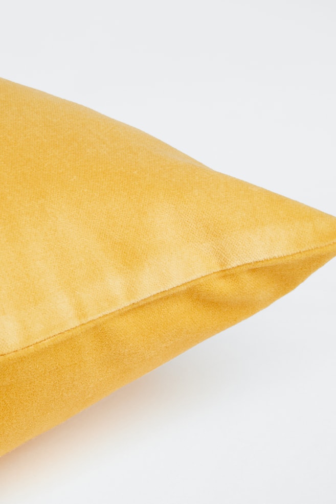Cotton velvet cushion cover - Yellow/Dark grey/Sage green/Purple/dc/dc/dc/dc - 2