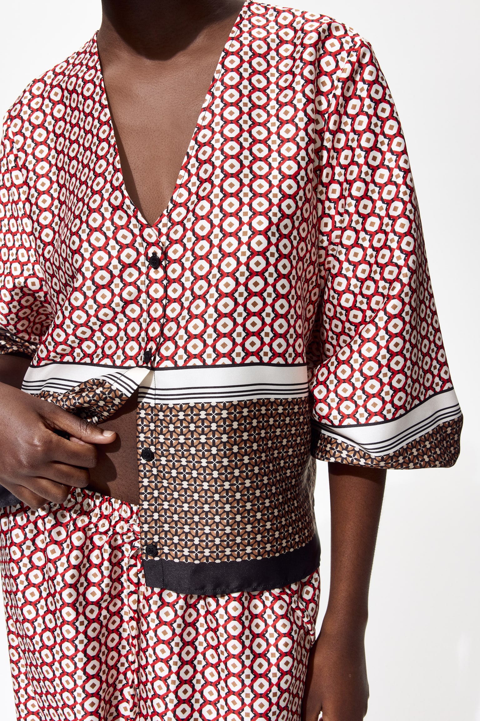 V-neck blouse - 5