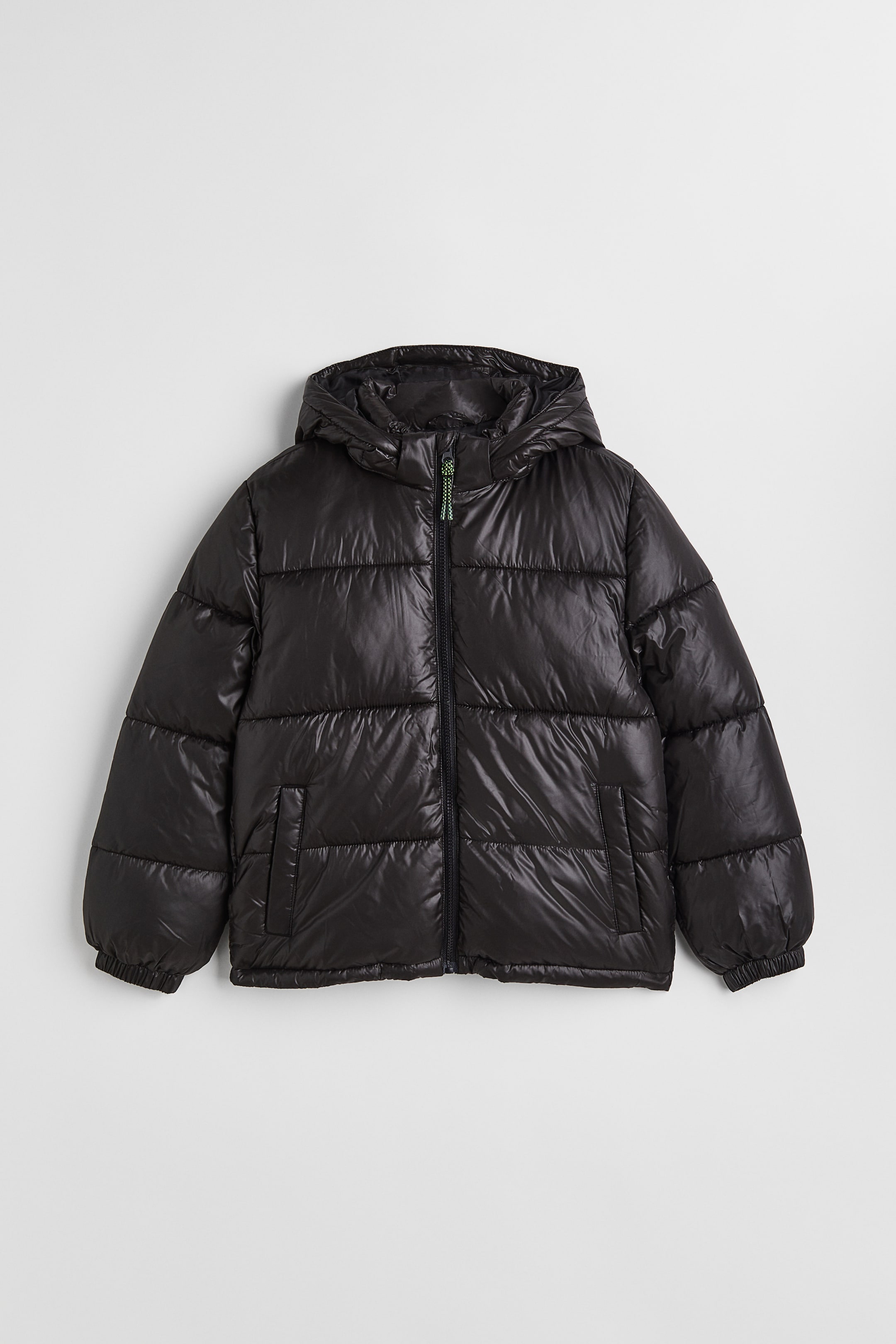 Water-repellent puffer jacket - Black - Kids | H&M GB