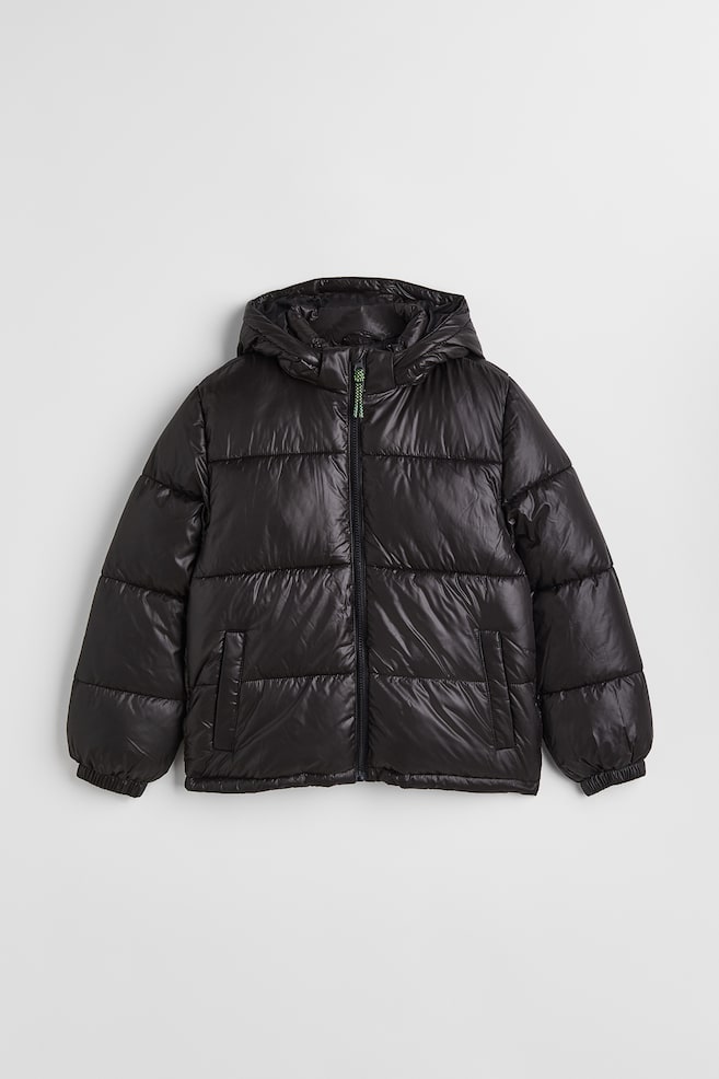 Water-repellent puffer jacket - Black