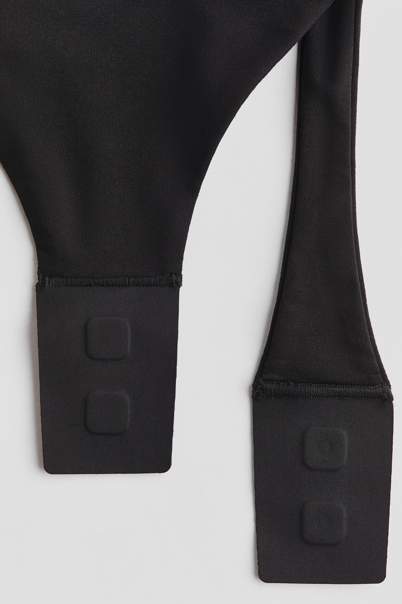 雕塑平口丁字緊身連身衣 - 黑色 - 5