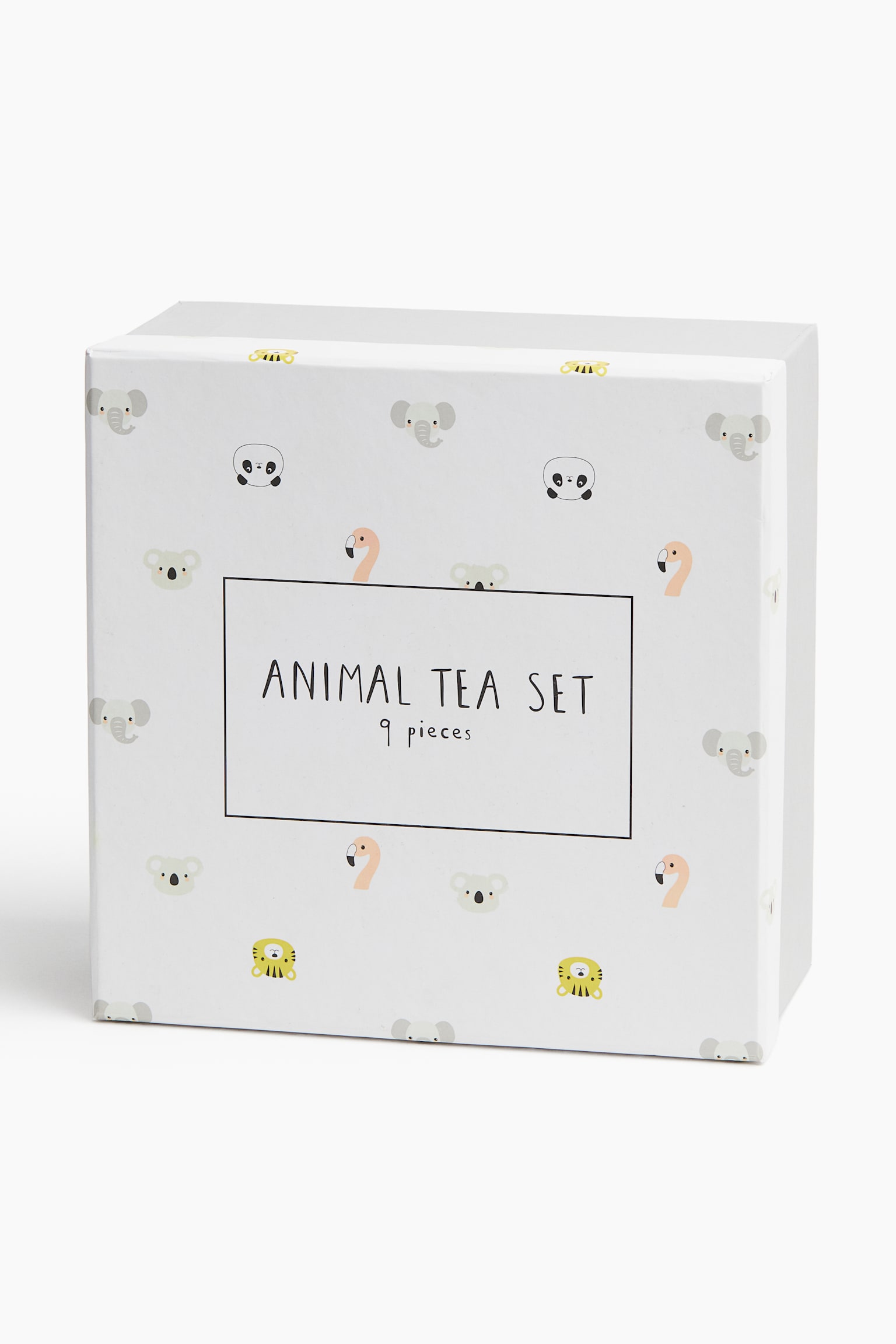 5-piece motif-detail dollhouse tea set - Light grey/Animals - 2