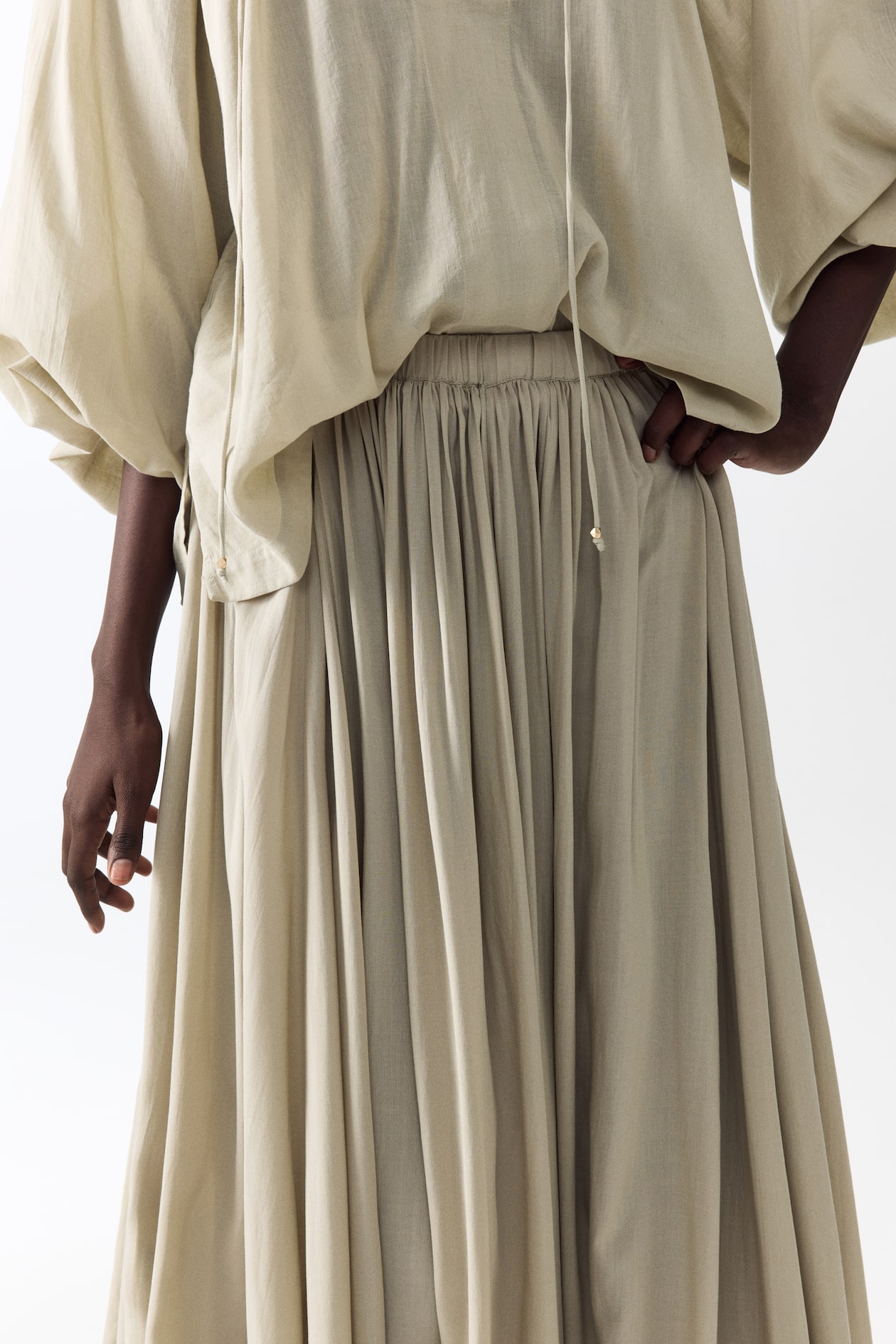 Gathered Modal Skirt - image 5