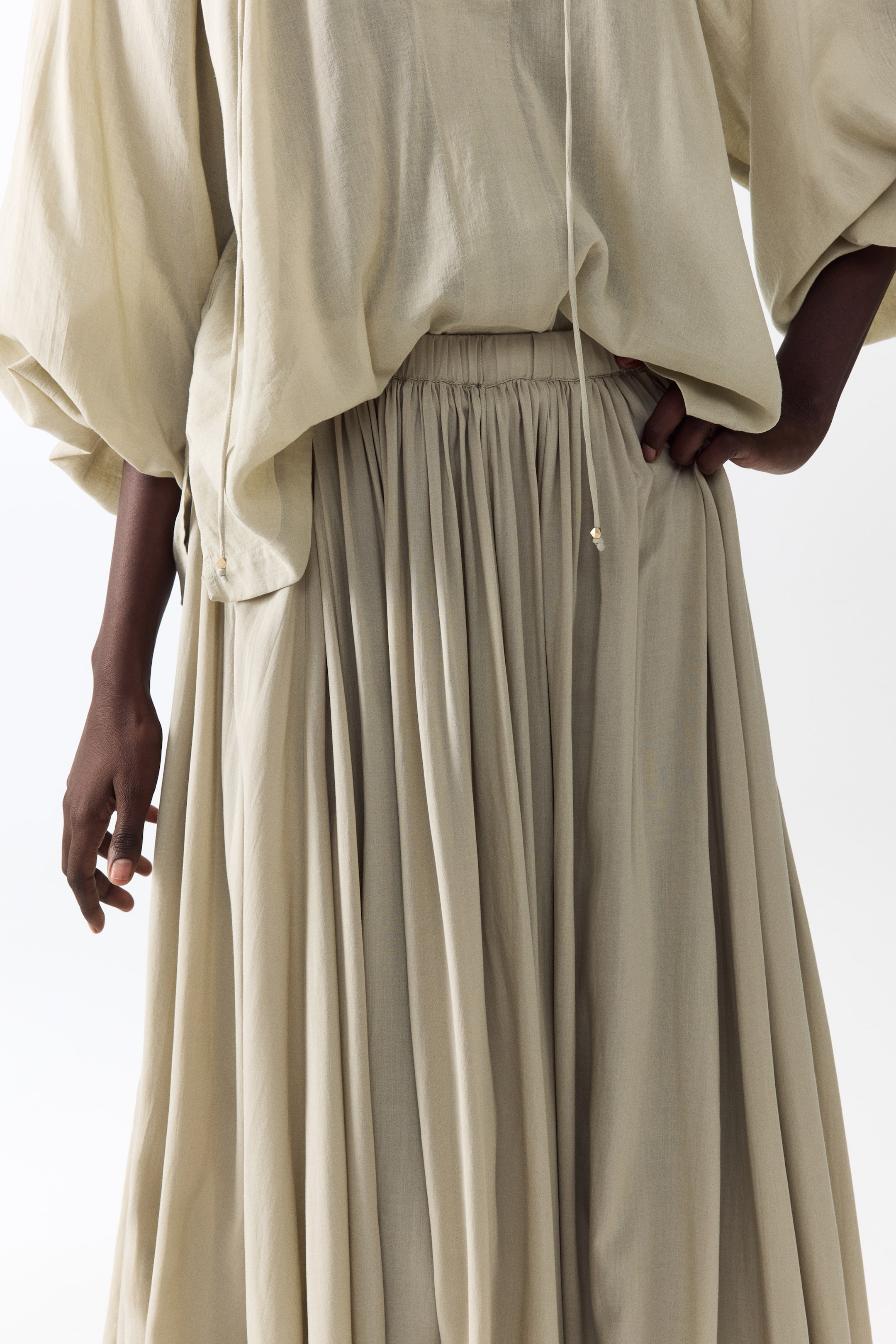 Gathered Modal Skirt
