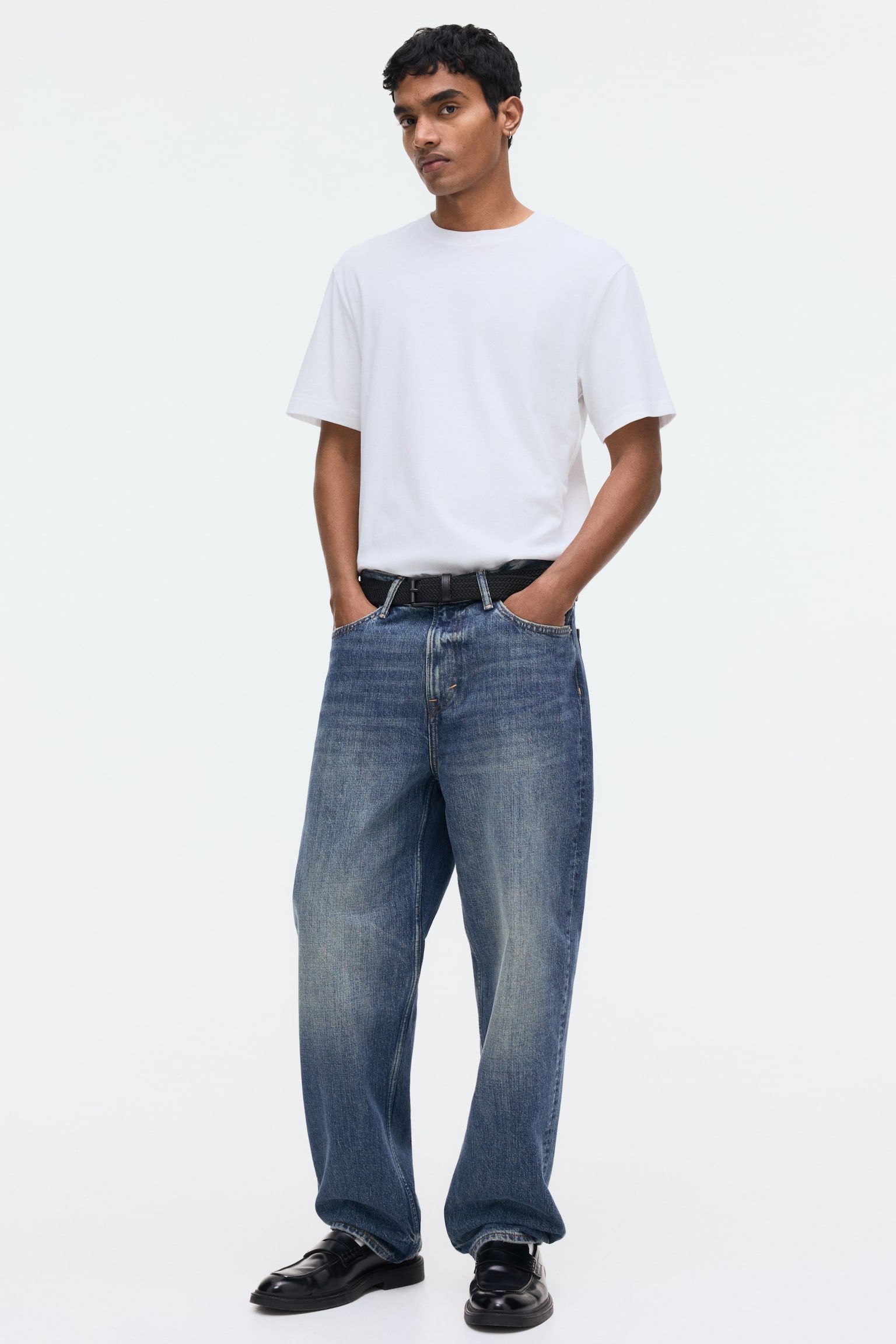 COOLMAX® Regular Fit T-shirt - White/Light blue/Navy blue/Dark grey - 3