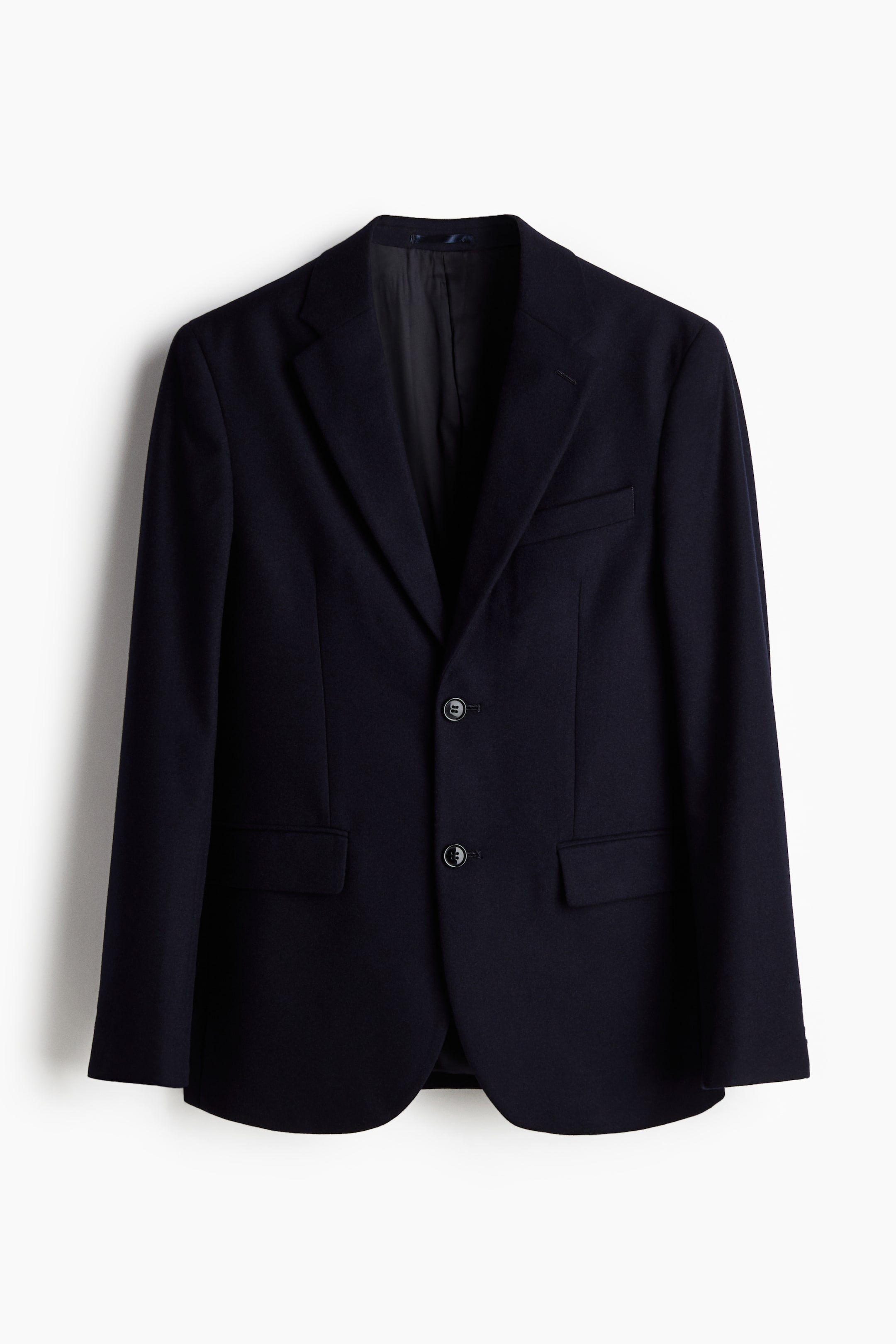 Regular Fit Wool-blend jacket - Navy blue - Men | H&M GB 6