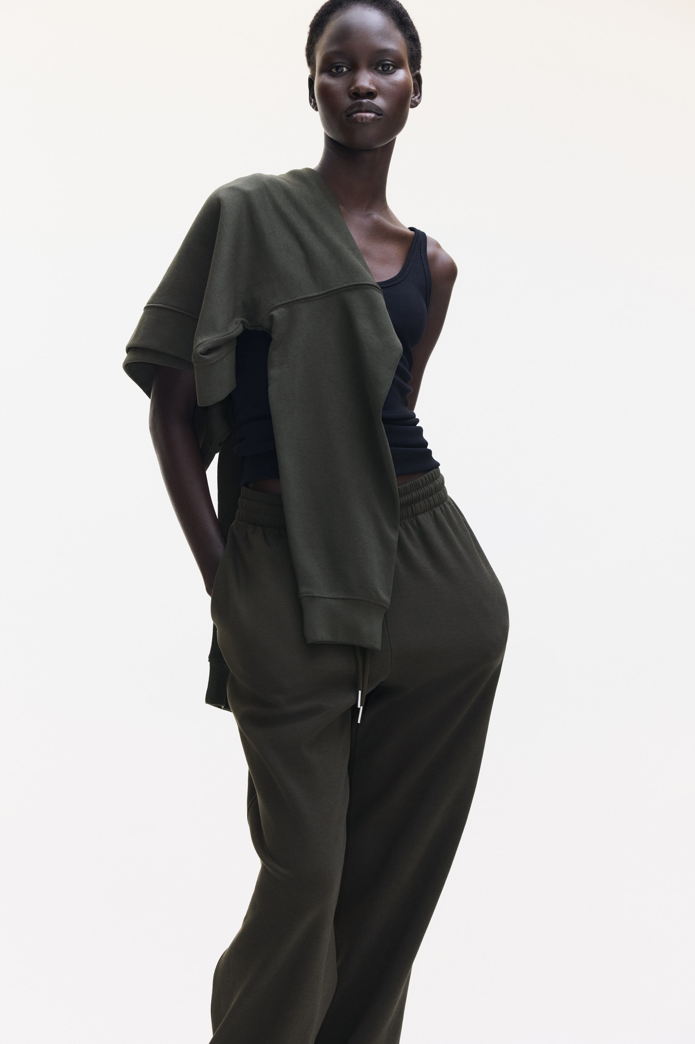 Cotton-blend sweatpants
