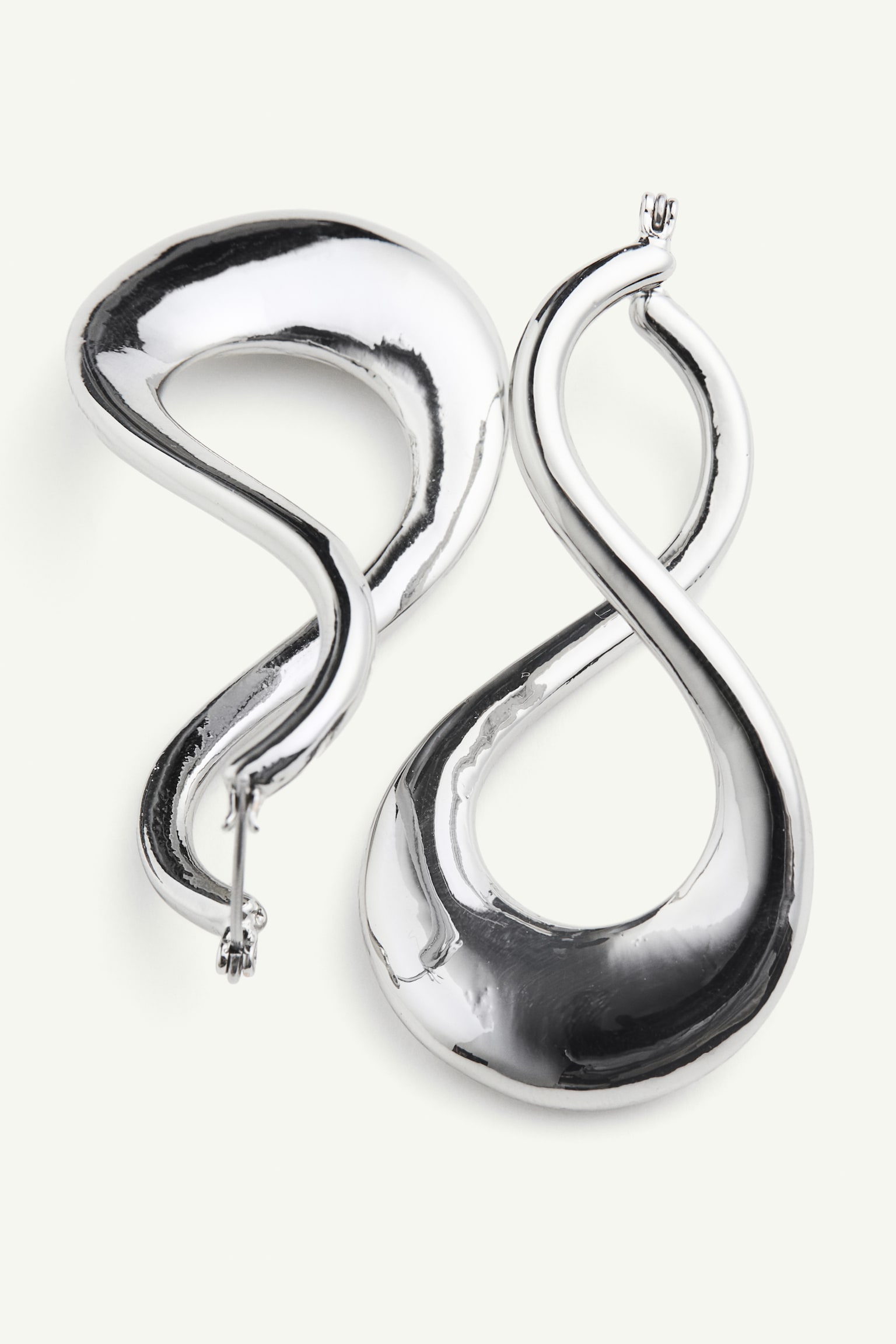 Twisted Earrings - Silver colour/Gold colour - 3