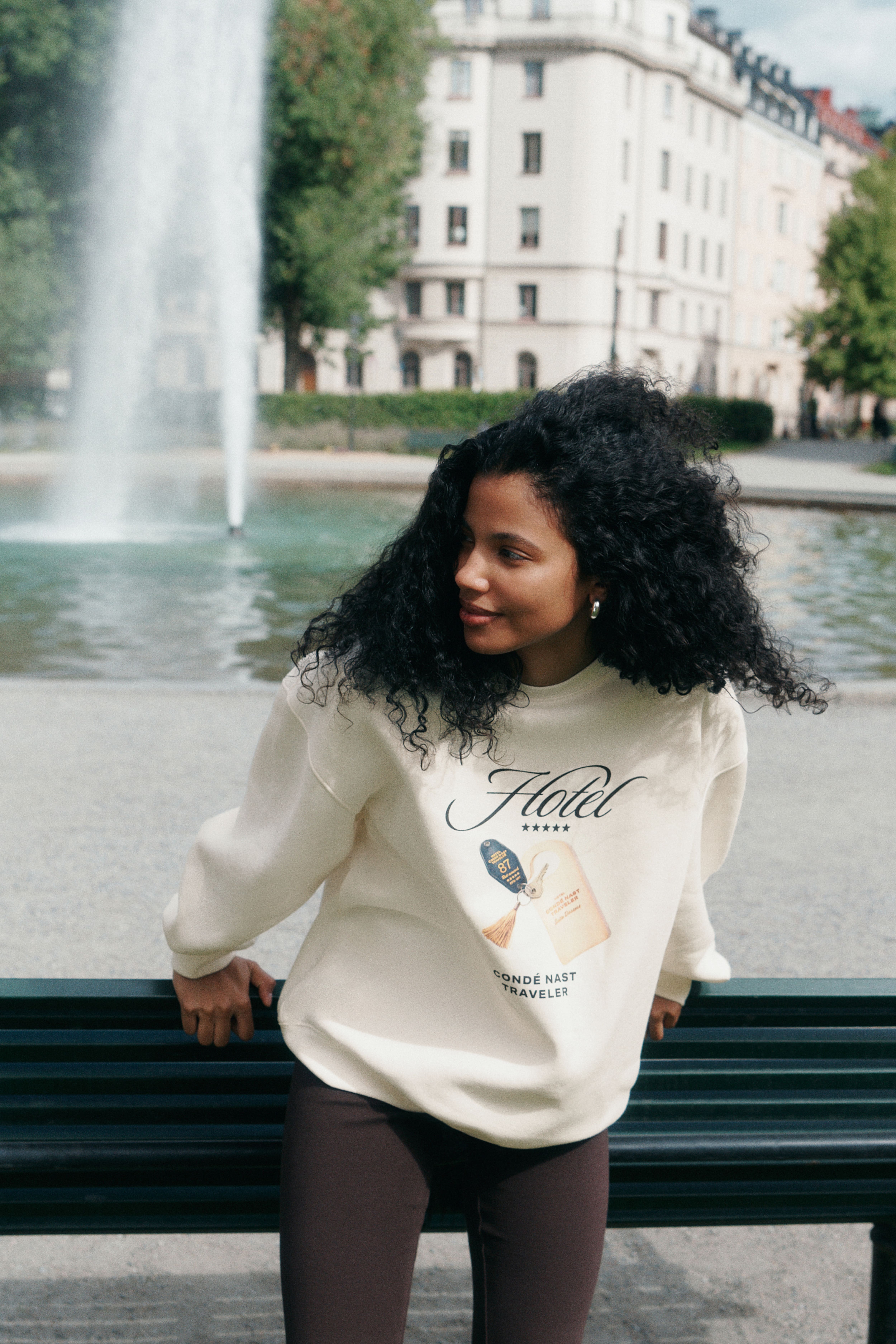Oversized Printed Sweatshirt