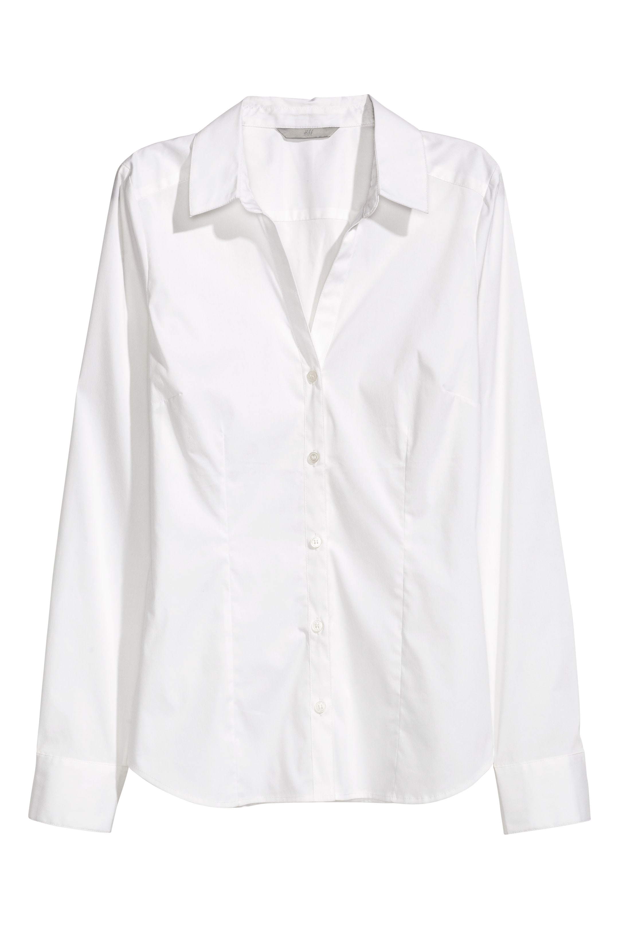 View larger image: Stretch shirt - White - Ladies | H&M GB 1