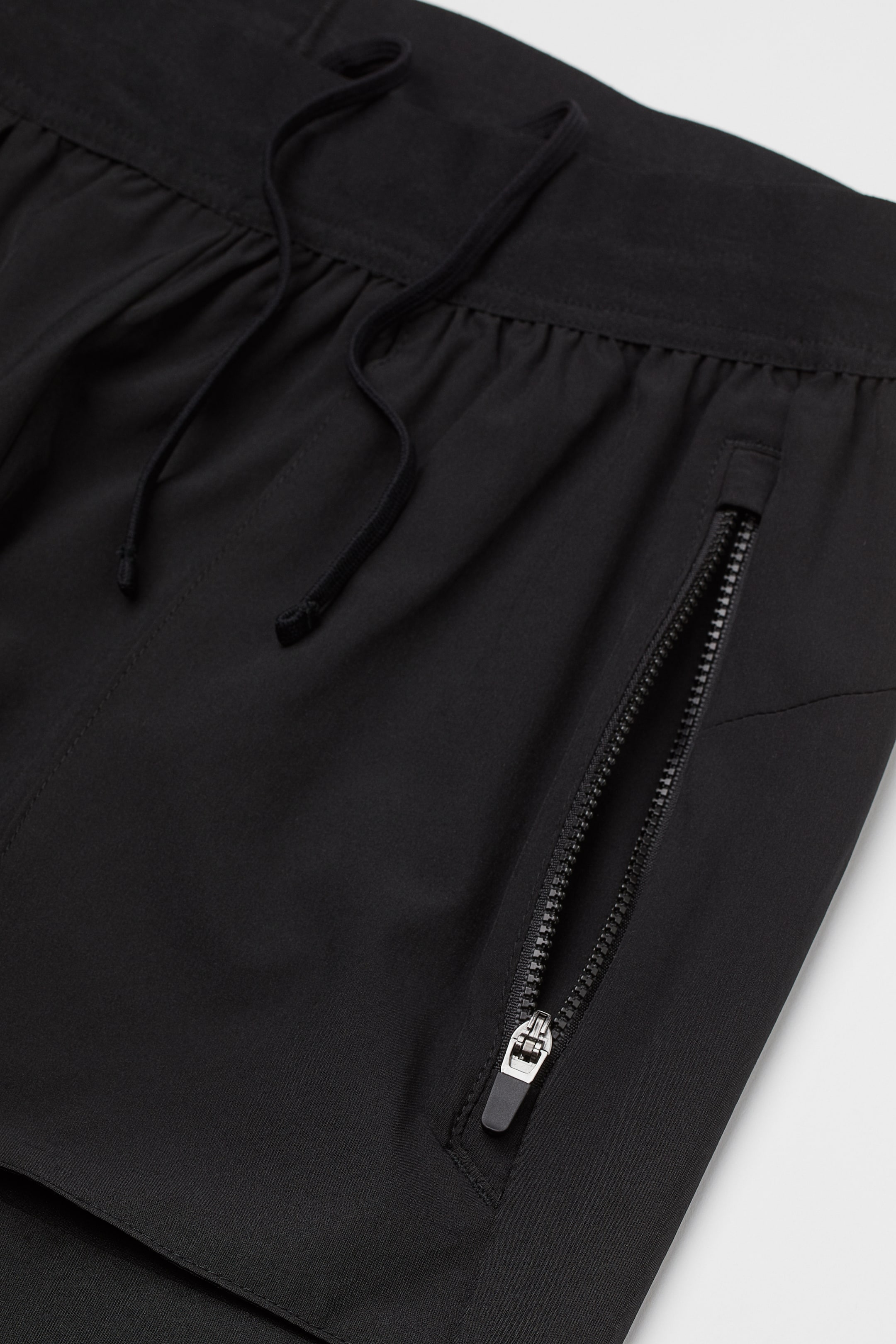 Running trousers - Regular waist - Long - Black - Men | H&M GB