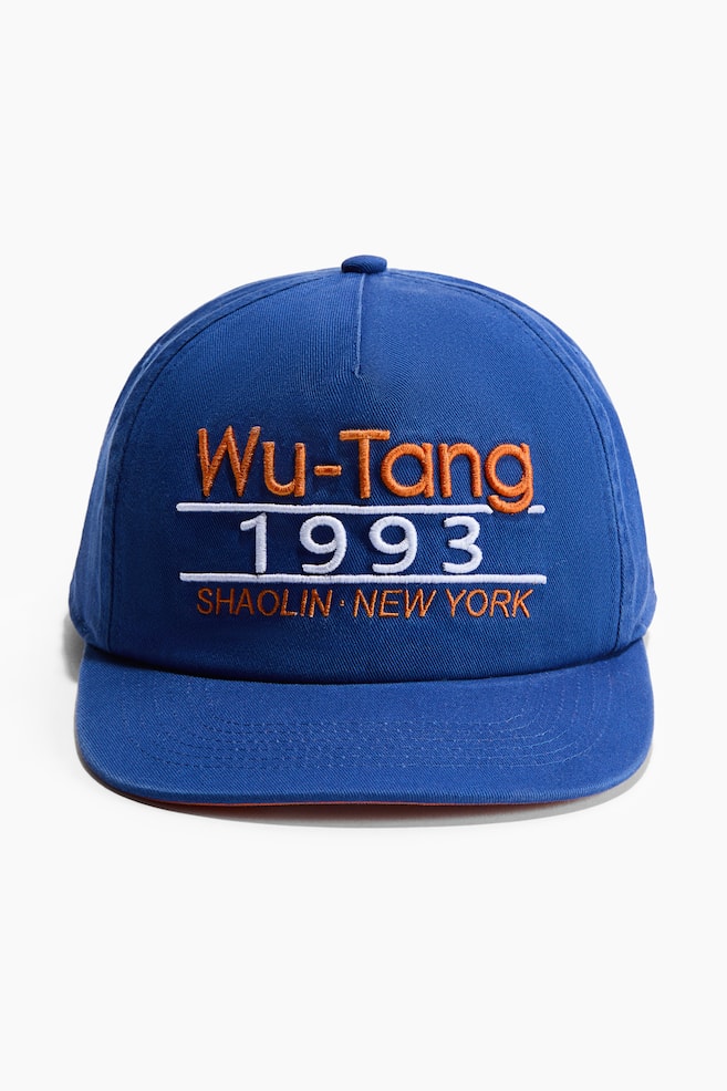 Cap mit Motivstickerei - Blau/Wu-Tang Clan/Schwarz/The Notorious B.I.G. - 1