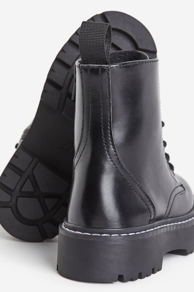 Lace-up boots - Black/Silver-coloured - 2