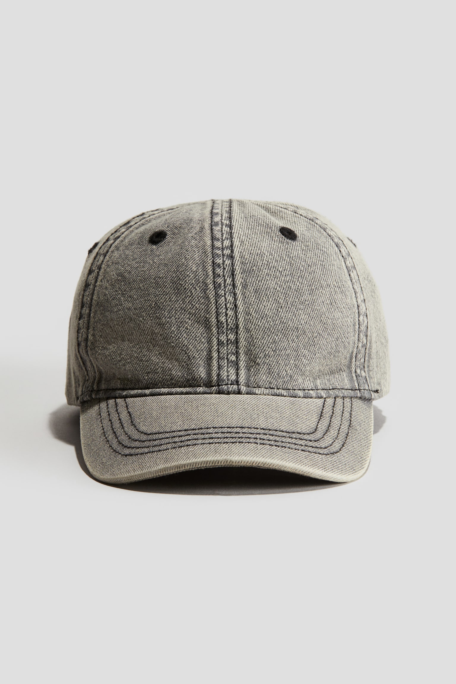 Cap - Denim grey/Light brown - 1