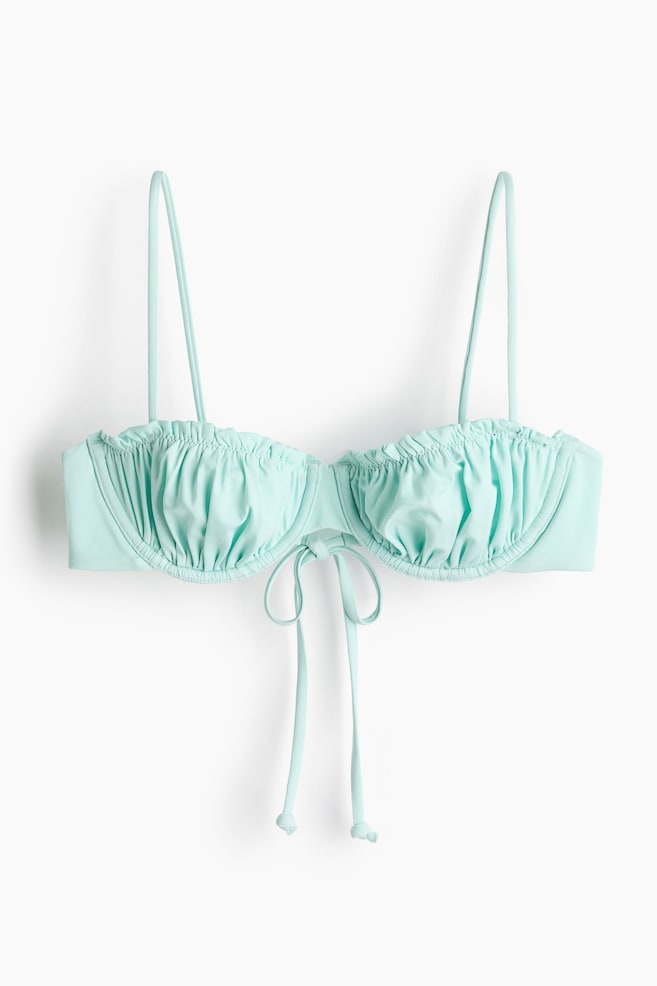 Bikini Top - Light turquoise/Light yellow - 1