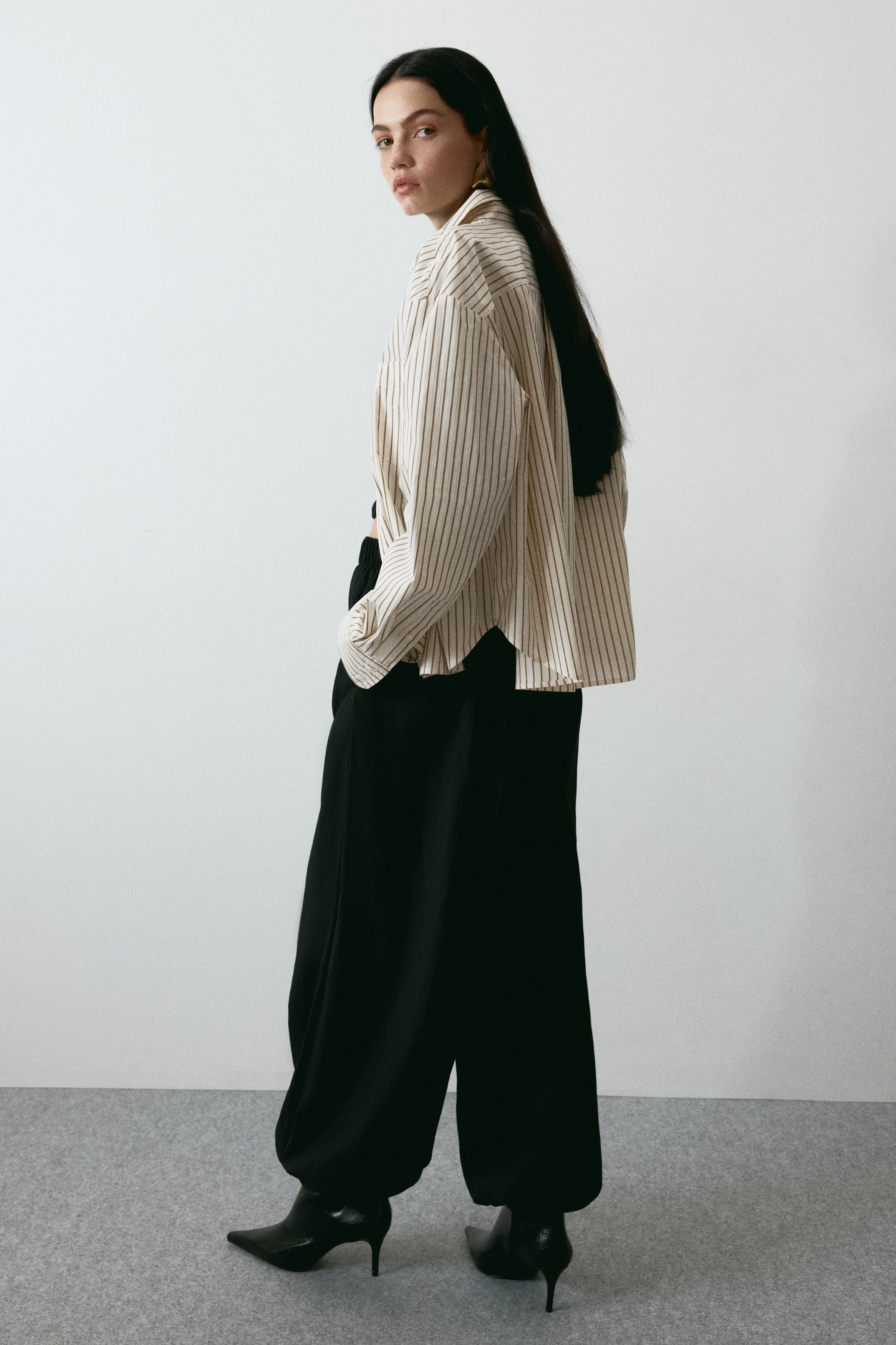 Oversized poplin shirt