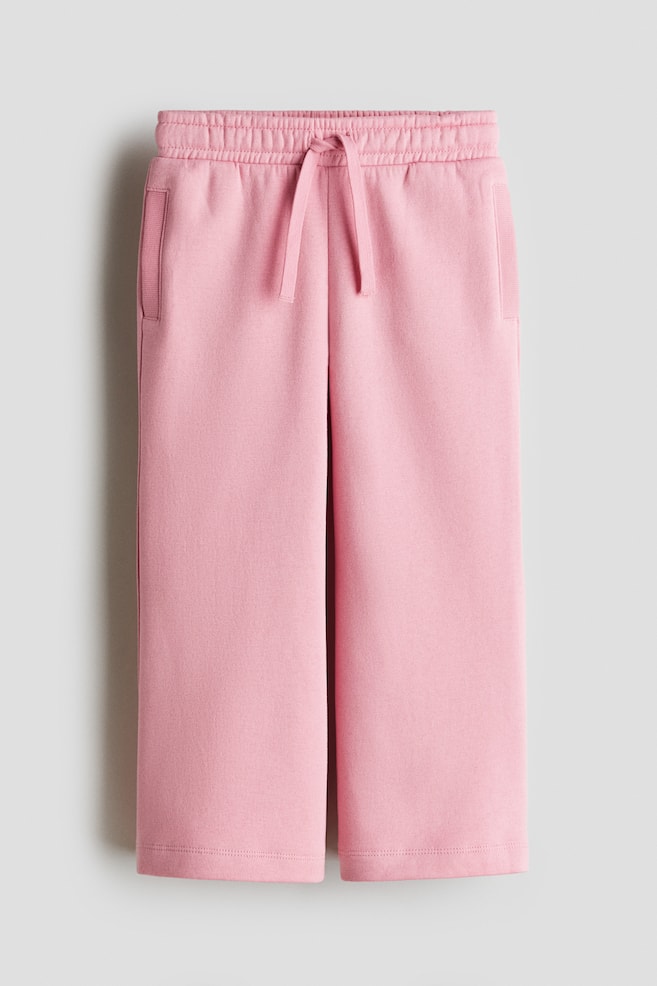Wide brushed-inside joggers - Pink/Light purple - 1