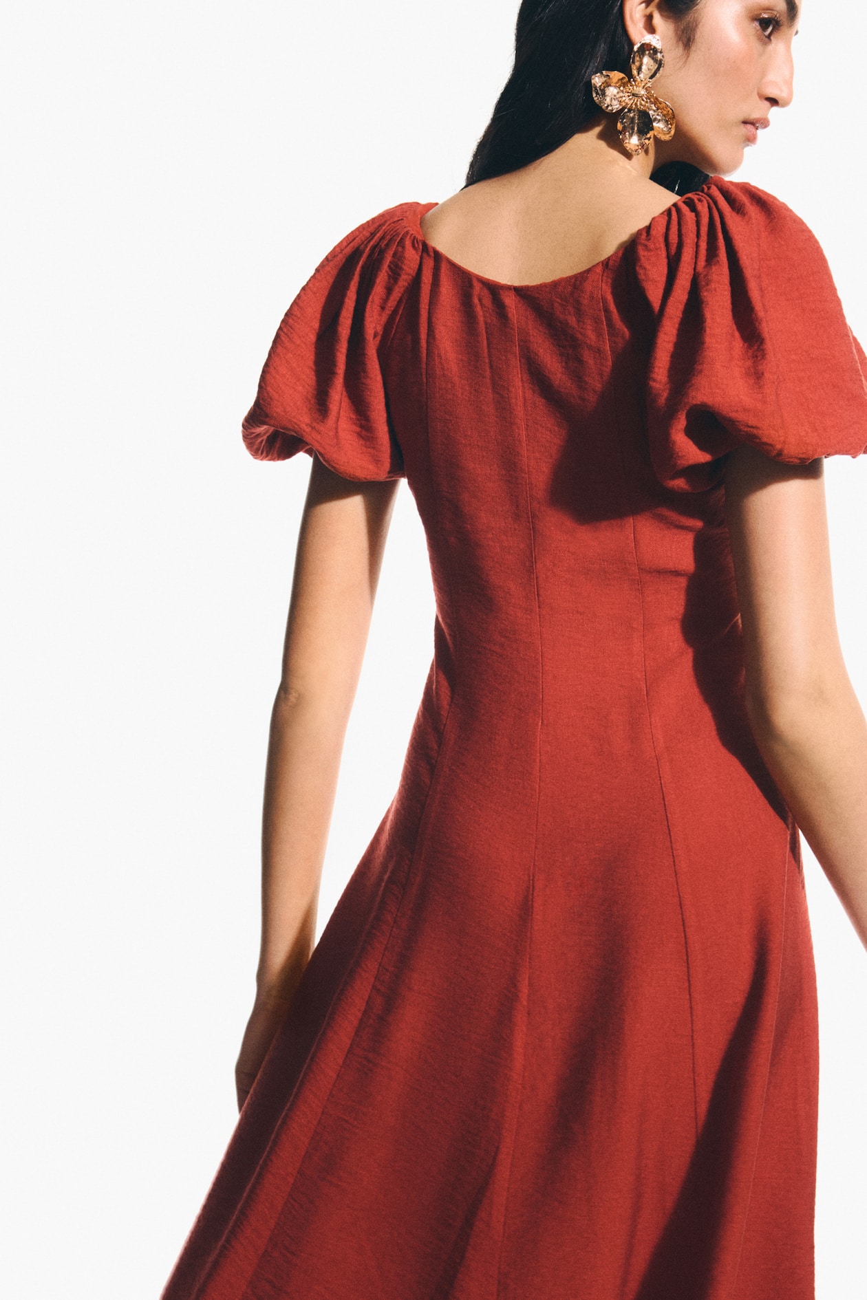Balloon-Sleeved Dress - image 4