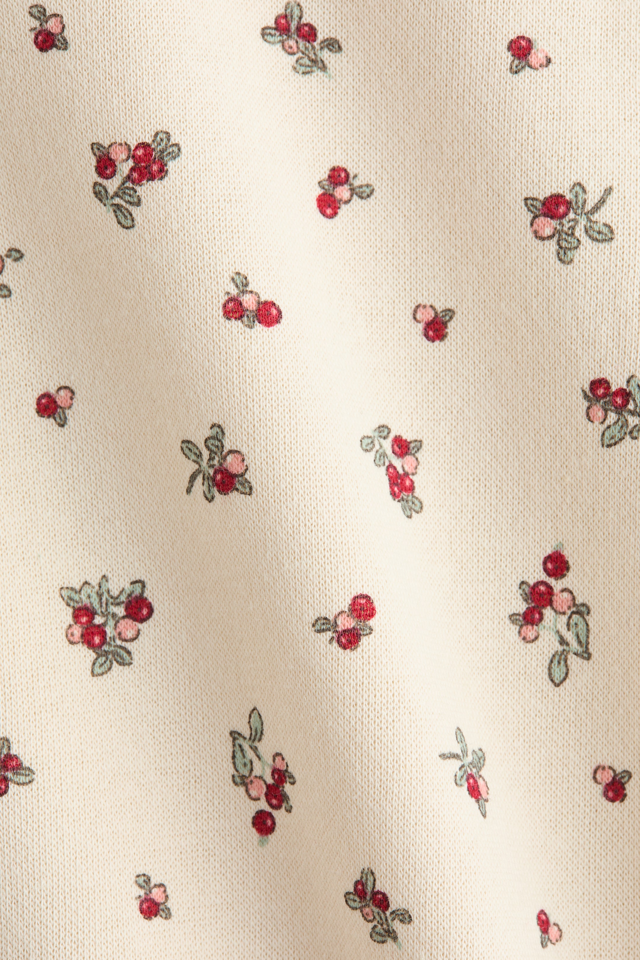 Se større billede: Sweatshirt med tryk og børstet inderside - Lys beige/Tyttebær - BØRN | H&M DK 2