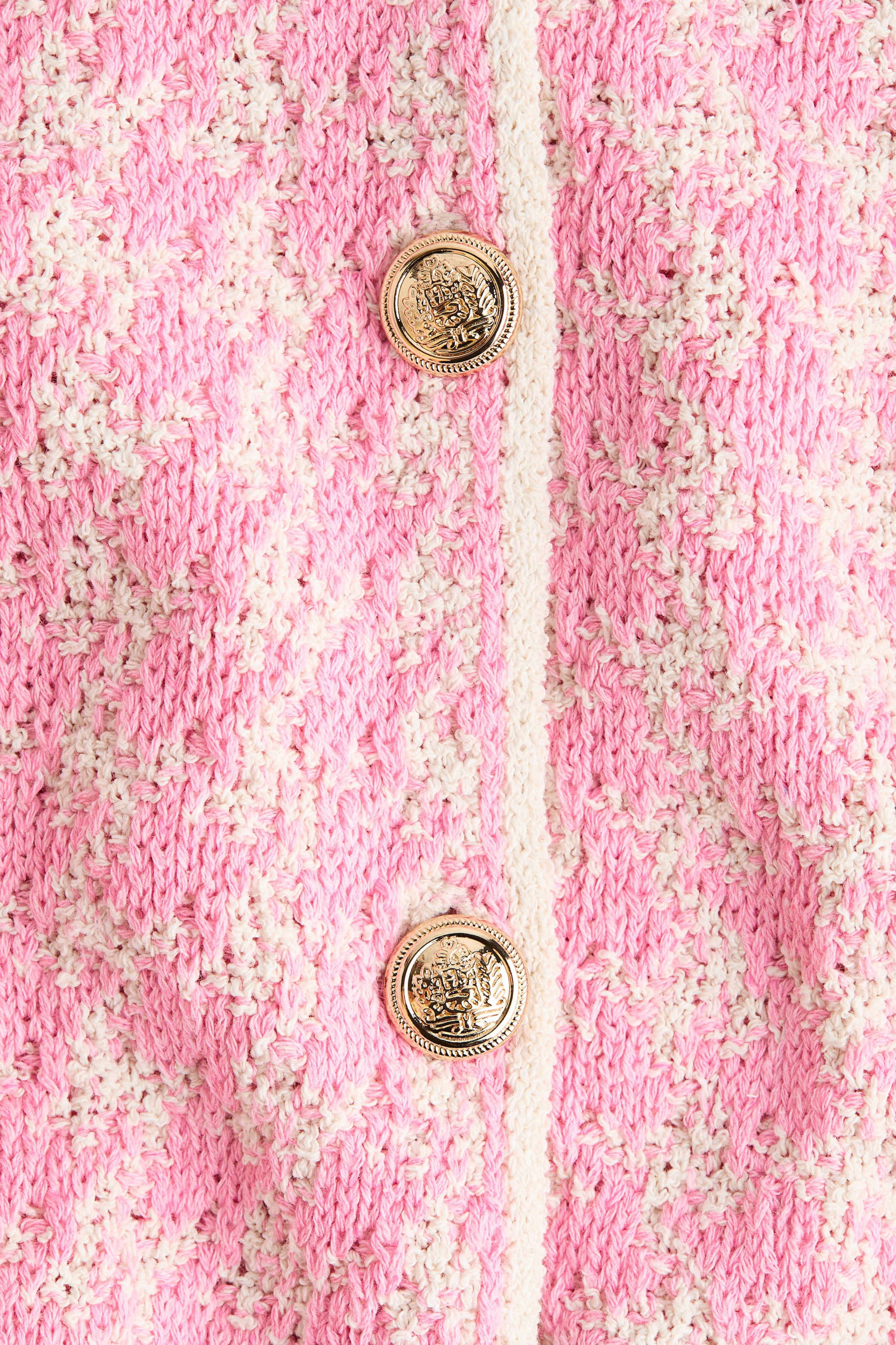 Jacquard-Knit Cardigan