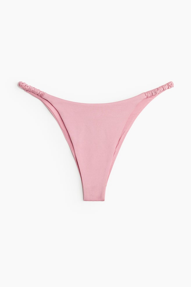 Brazilian tanga bikini bottoms - Pink - 1