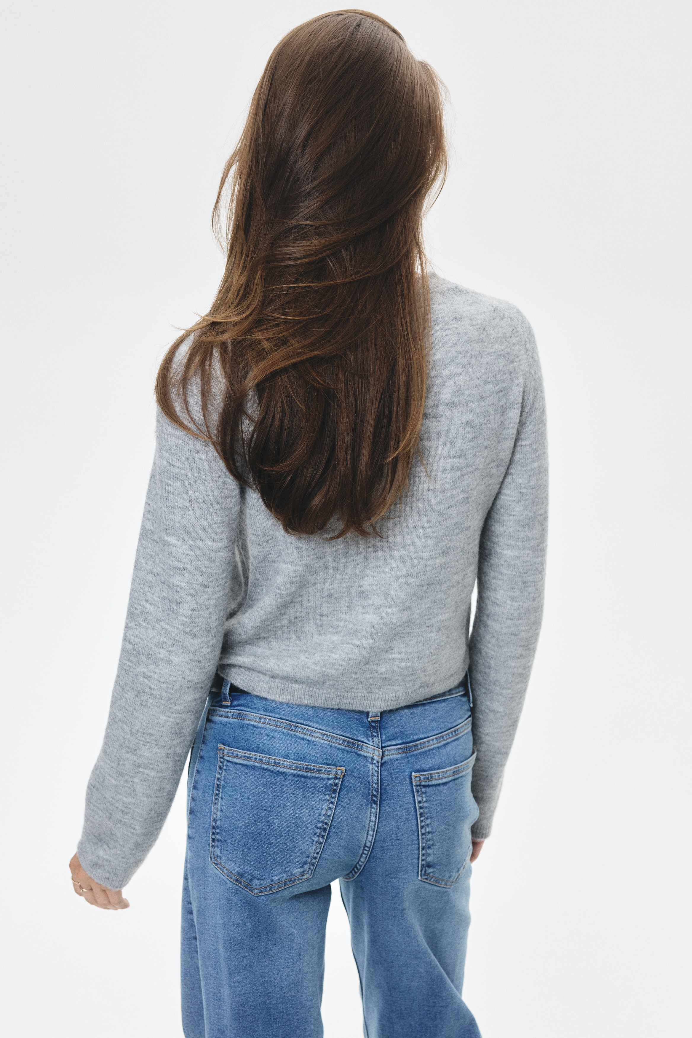 Jacquard-knit cardigan