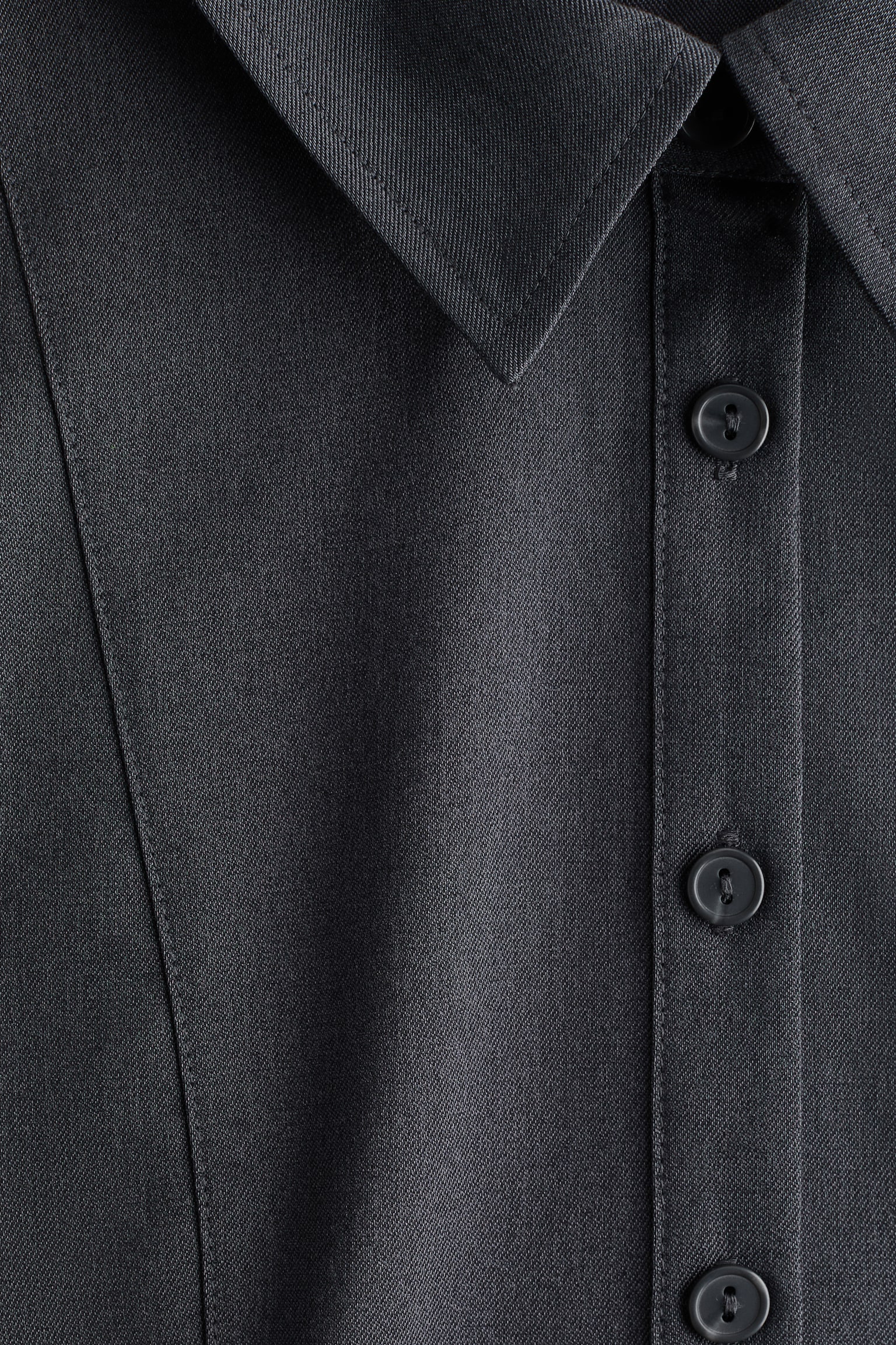 Short-sleeved dress - 다크 그레이/블랙 - 6